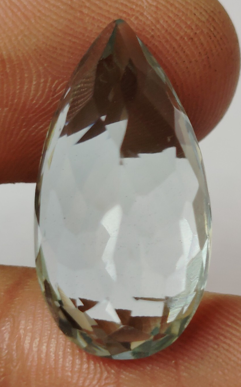 AAA+ Large Aquamarine Crystal 21.25 Ct. Pear Cut Loose Gemstone Gift for Women