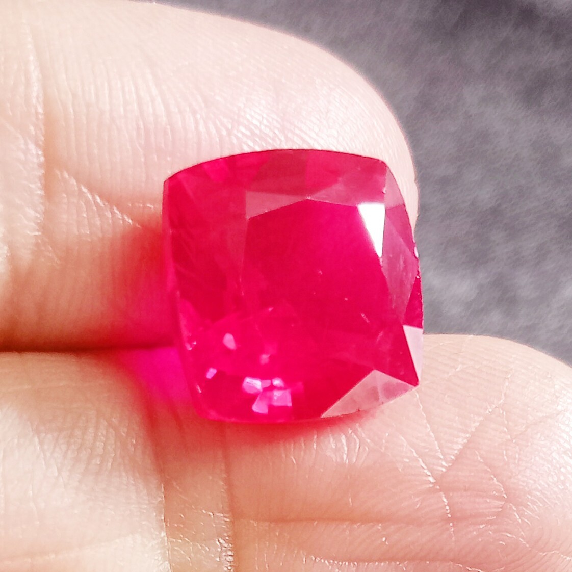 Unheated 10.90 Ct Natural Certified Pigeon Blood Red Ruby Loose Gemstone JM218