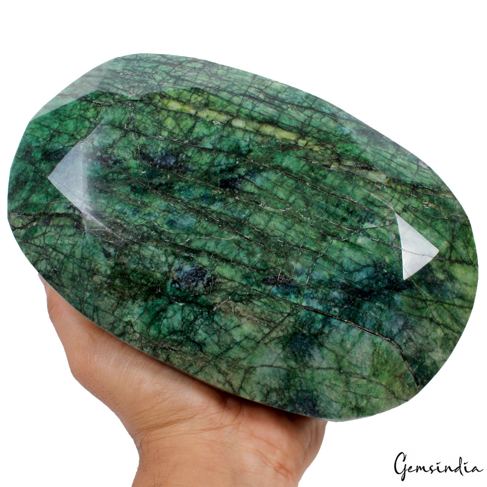 4.5Kg Natural Green Emerald Earth Mined Huge Oval Cut Museum Size Collective Gem