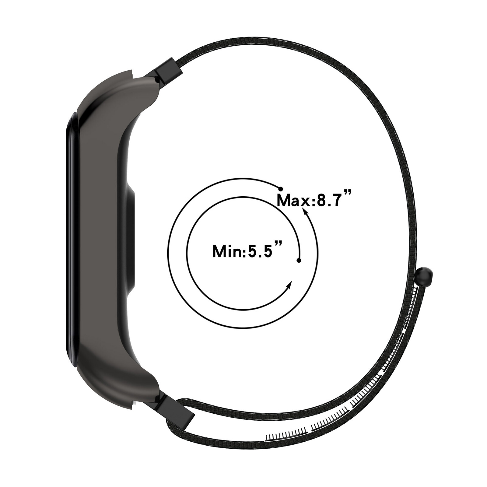 For Samsung Galaxy Fit2 SM-R220 Nylon Loop Watch Band Sports Strap Bracelet