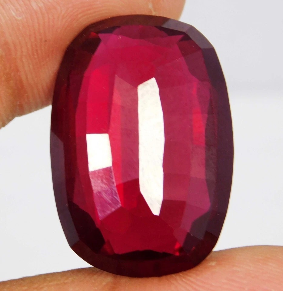 Certified 100 Ct Natural BURMA Pigeon Blood Red Ruby Loose Gemstone