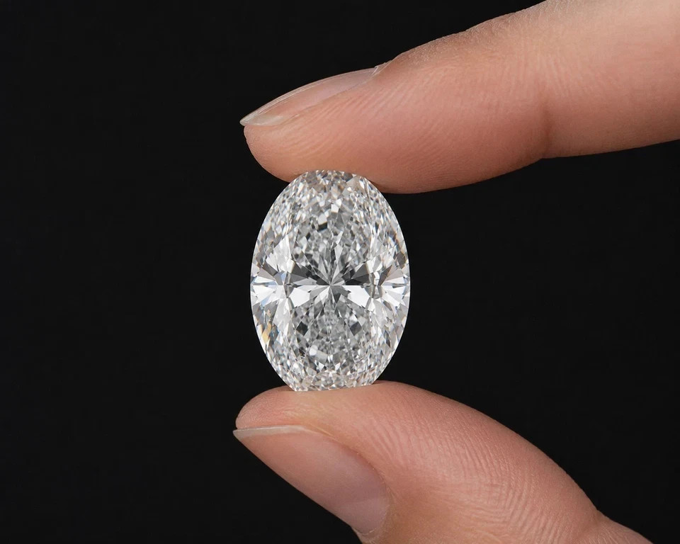 Diamond 2.50 Cts Natural Certified Oval Cut White D Grade VVS1 Grade Gemstone