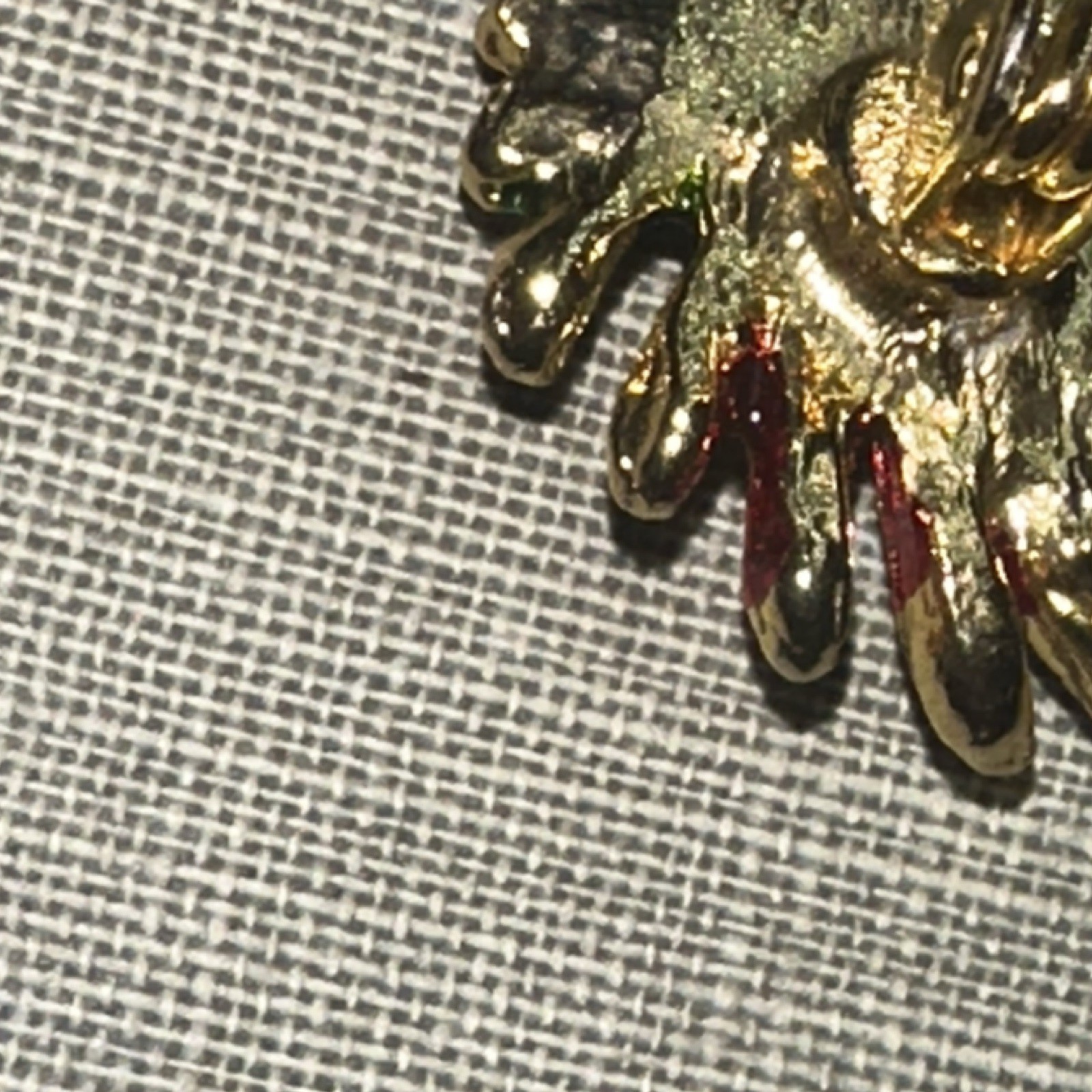 Gold Tone Enamelled Bird Stud Earrings Clear Round Sim Rhinestone Pavé
