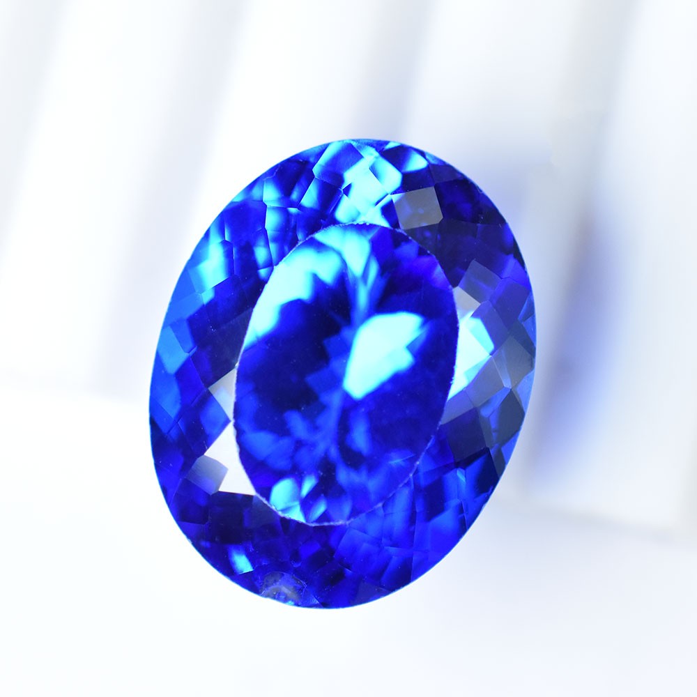 20.85 Ct Natural Blue Sapphire Certified Oval Cut Flawless Loose Gemstone