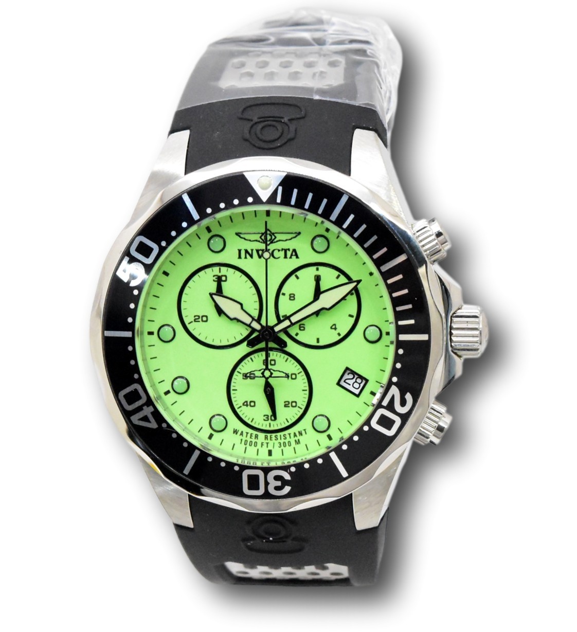 Invicta Pro Diver Super LUME Dial Men’s 47mm Swiss ETA G10 Chrono Watch 11483