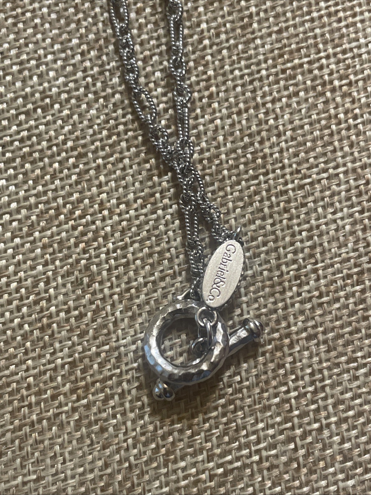 Gabriel & Co Sterling Silver/18k Gold & Pearl Station Necklace