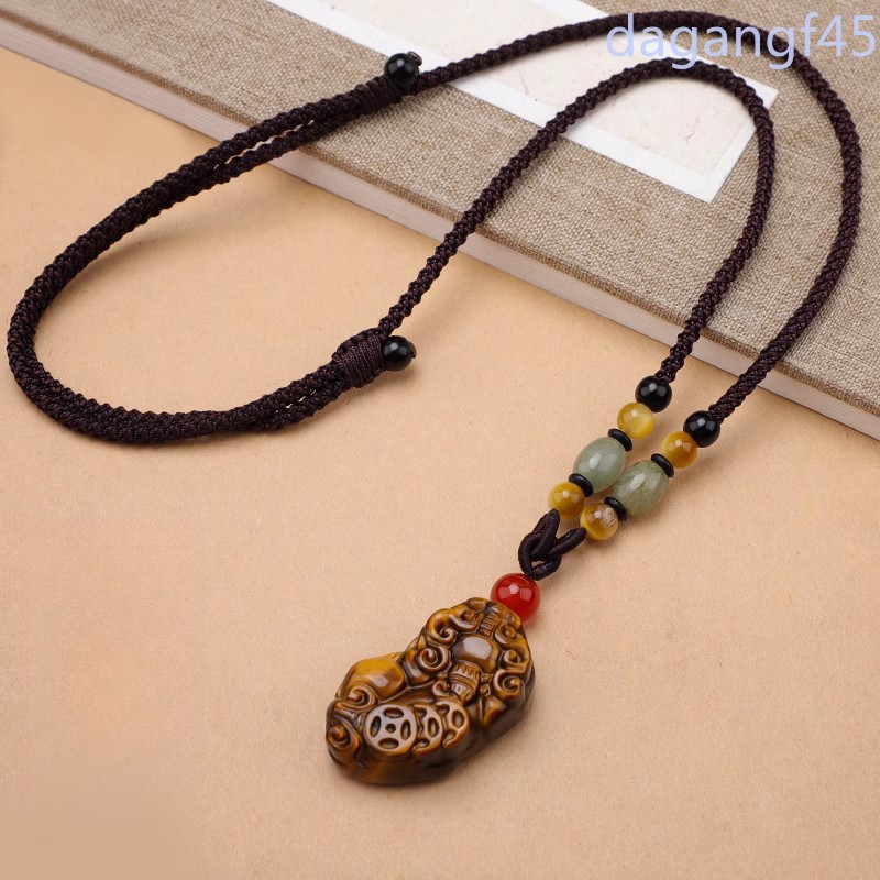 3.6cm Chinese Exquisitely Pi Xiu Necklace Pendant Sweater Chain Decoration