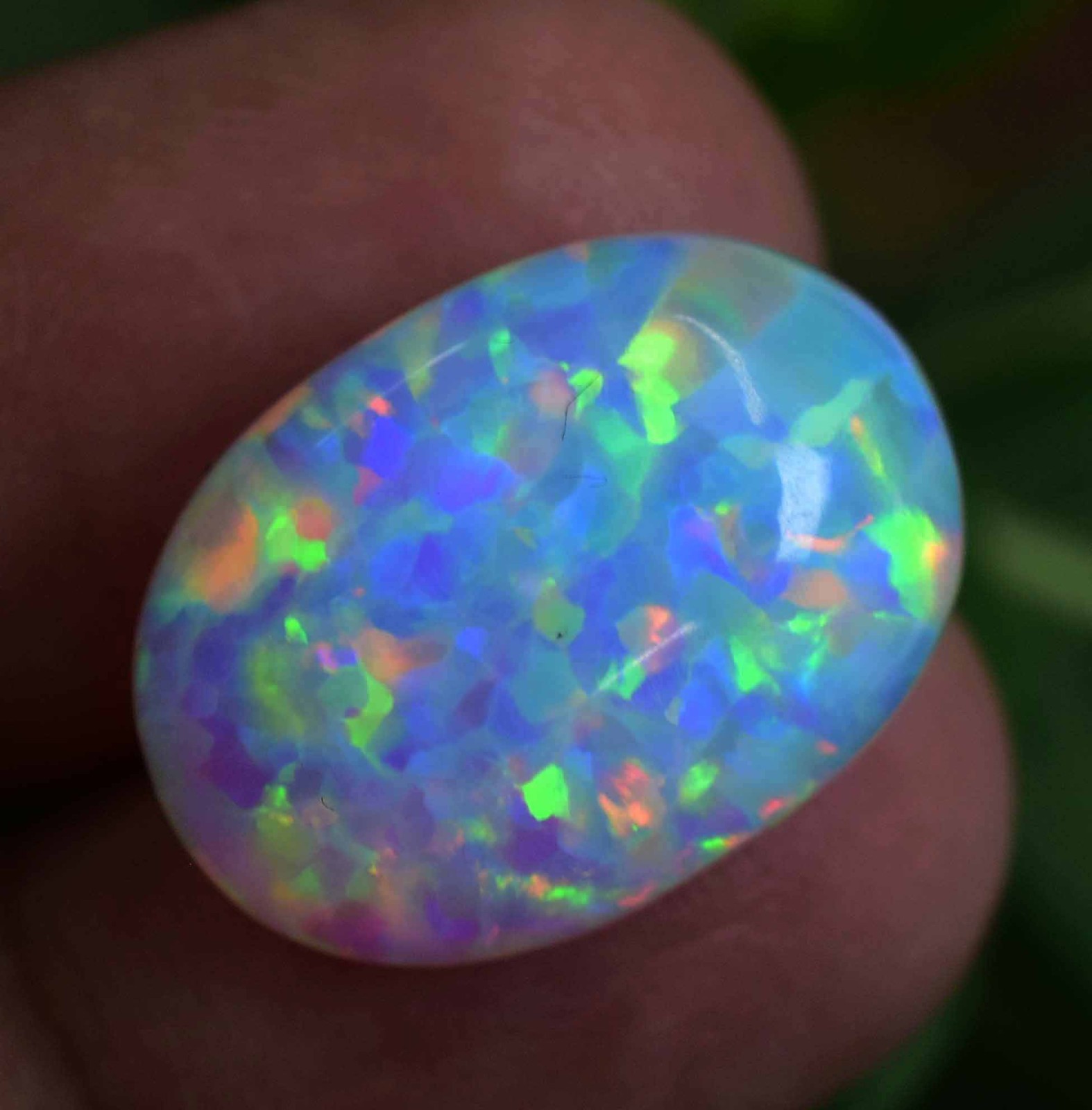 14.05 Ct Natural Ethiopian Fire Opal Certified Play of Color Untreated Gemstone