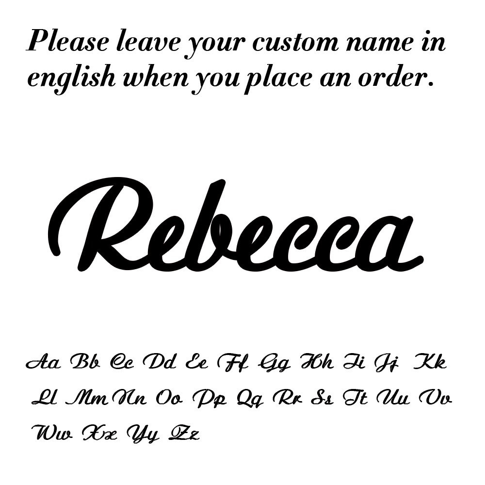 Personalized Name Necklace – Custom Script Pendant, Stainless Steel, Elegant Gif