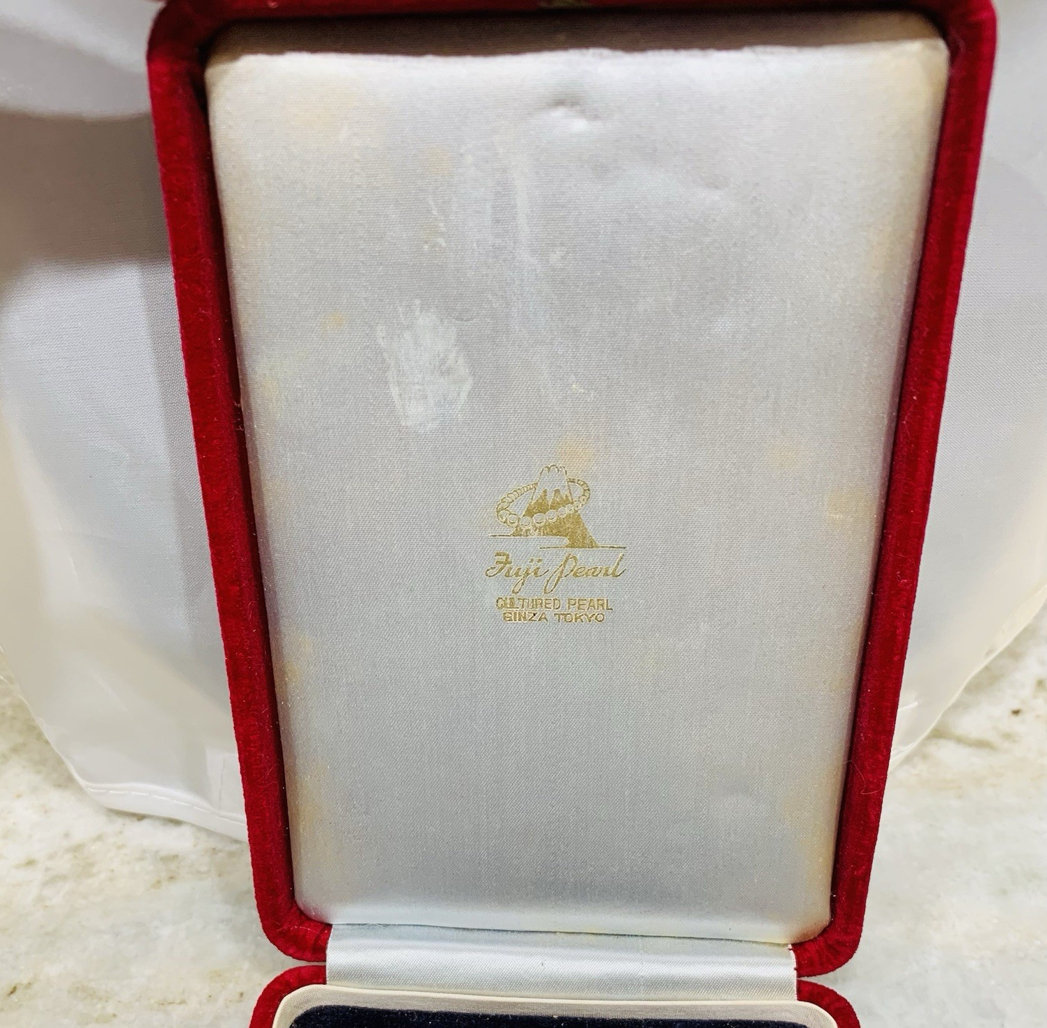 Hi Luster Akoya Pearl Necklace Strand Fuji Pearl OffWhite 7mm AAA+ SilverVTG 17”