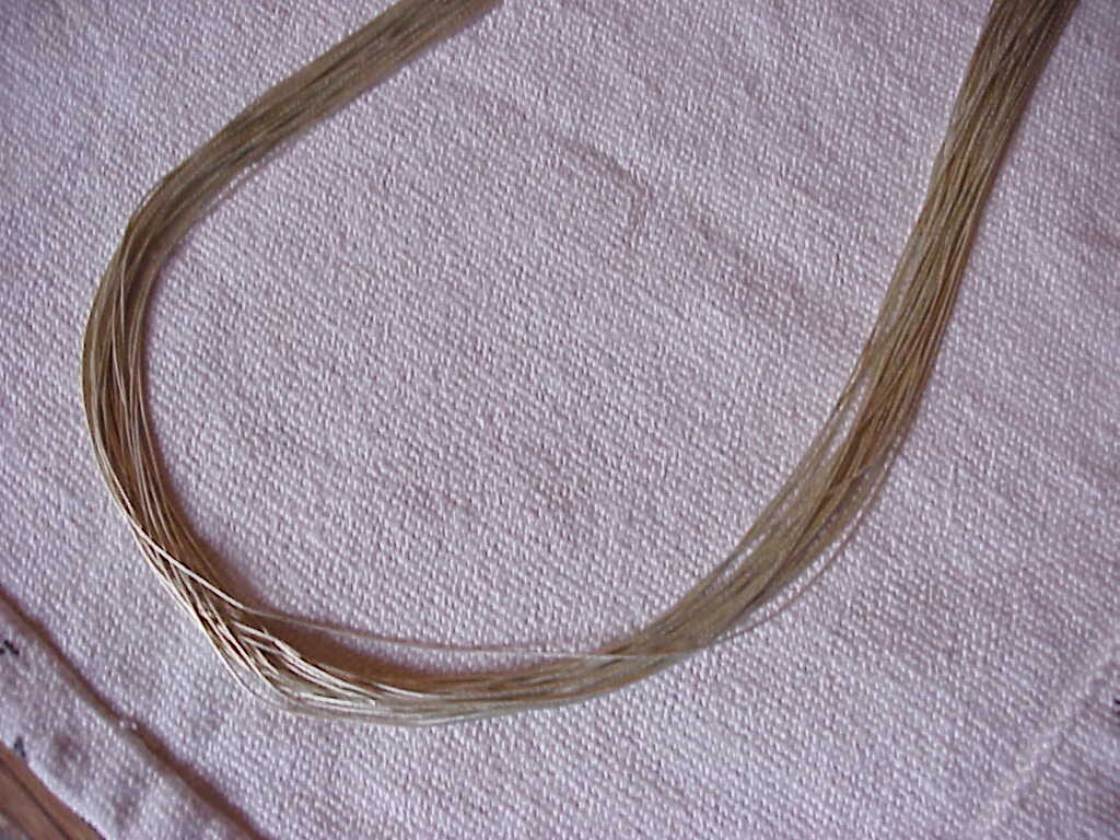 VINTAGE NAVAJO LIQUID SILVER NECKLACE 30 STRAND, STERLING SILVER, 29-1/2 IN