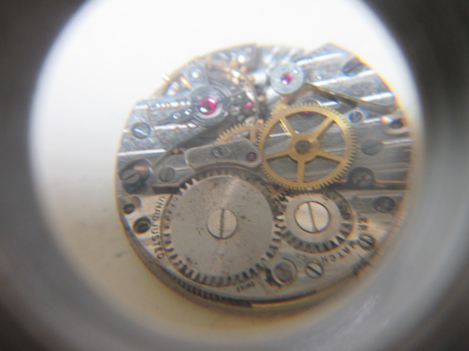 VINTAGE WYLER WRIST WATCH MOVEMENT WATERPROOF ANTIMAGNETIC WATCHMAKER PARTS #118