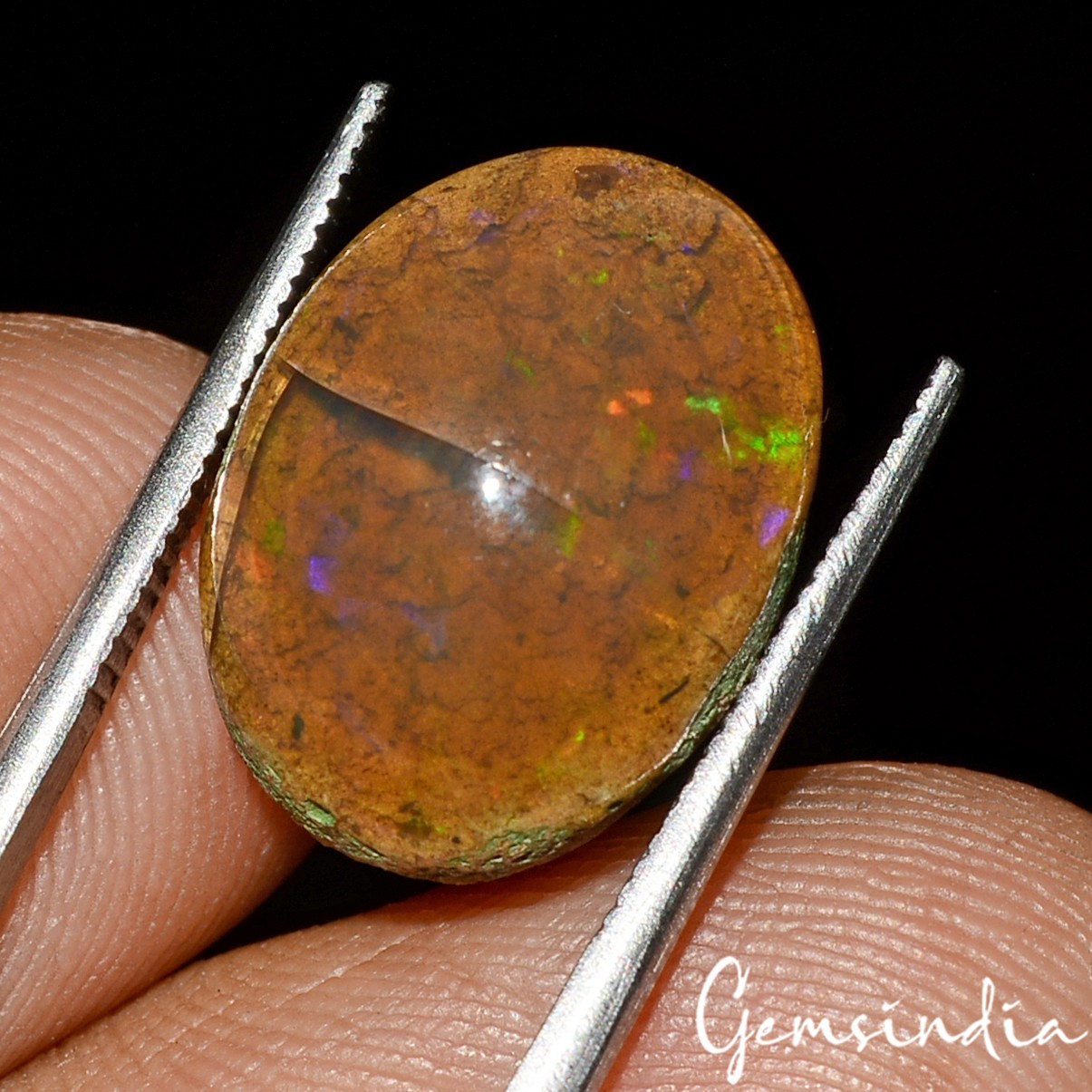6.40 Cts Natural Ethiopian Opal Oval Cab 15mmx11mm Huge Untreated Loose Gemstone