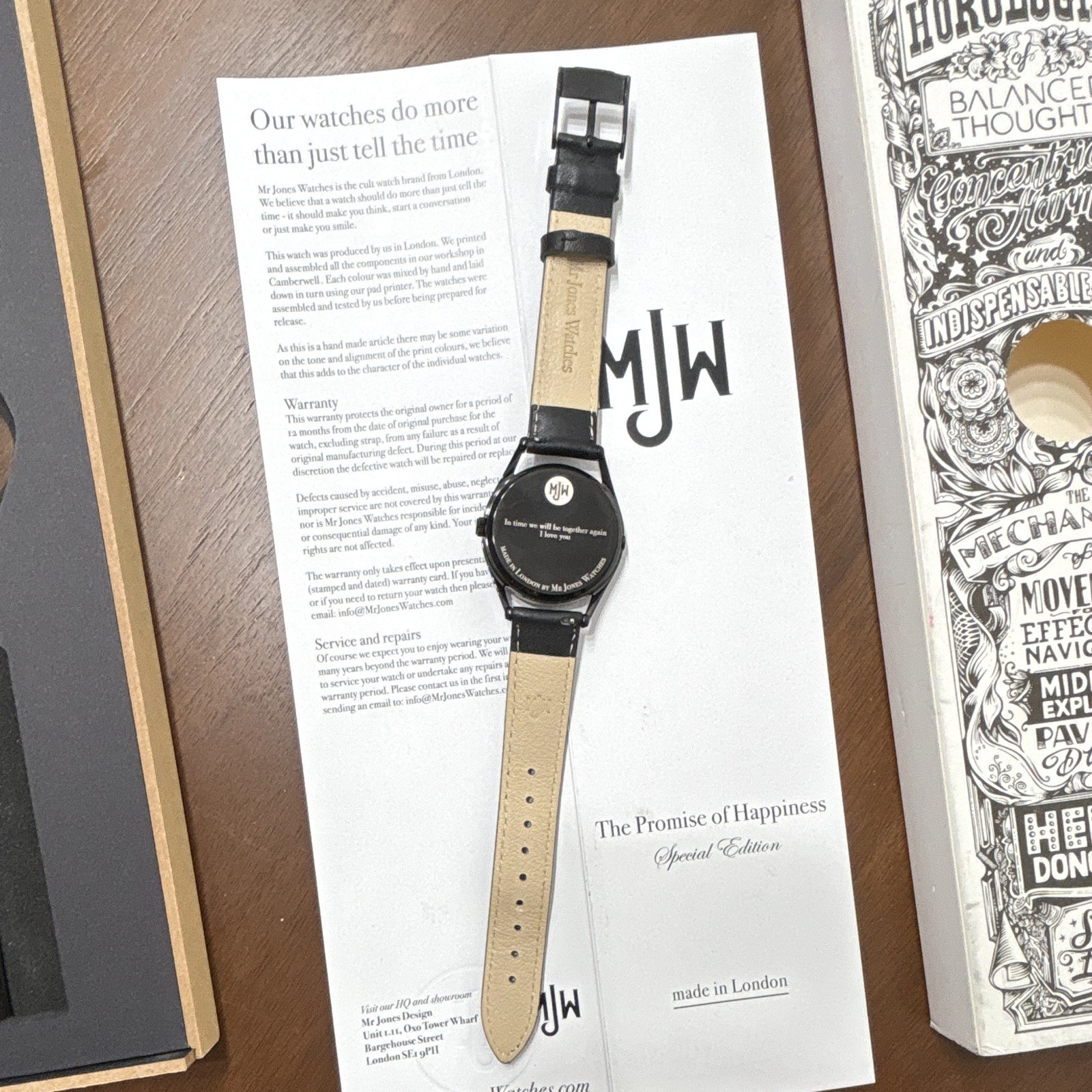 Mr Jones Watches Promise of Happiness Special Edition Manual Wind 37mm Box