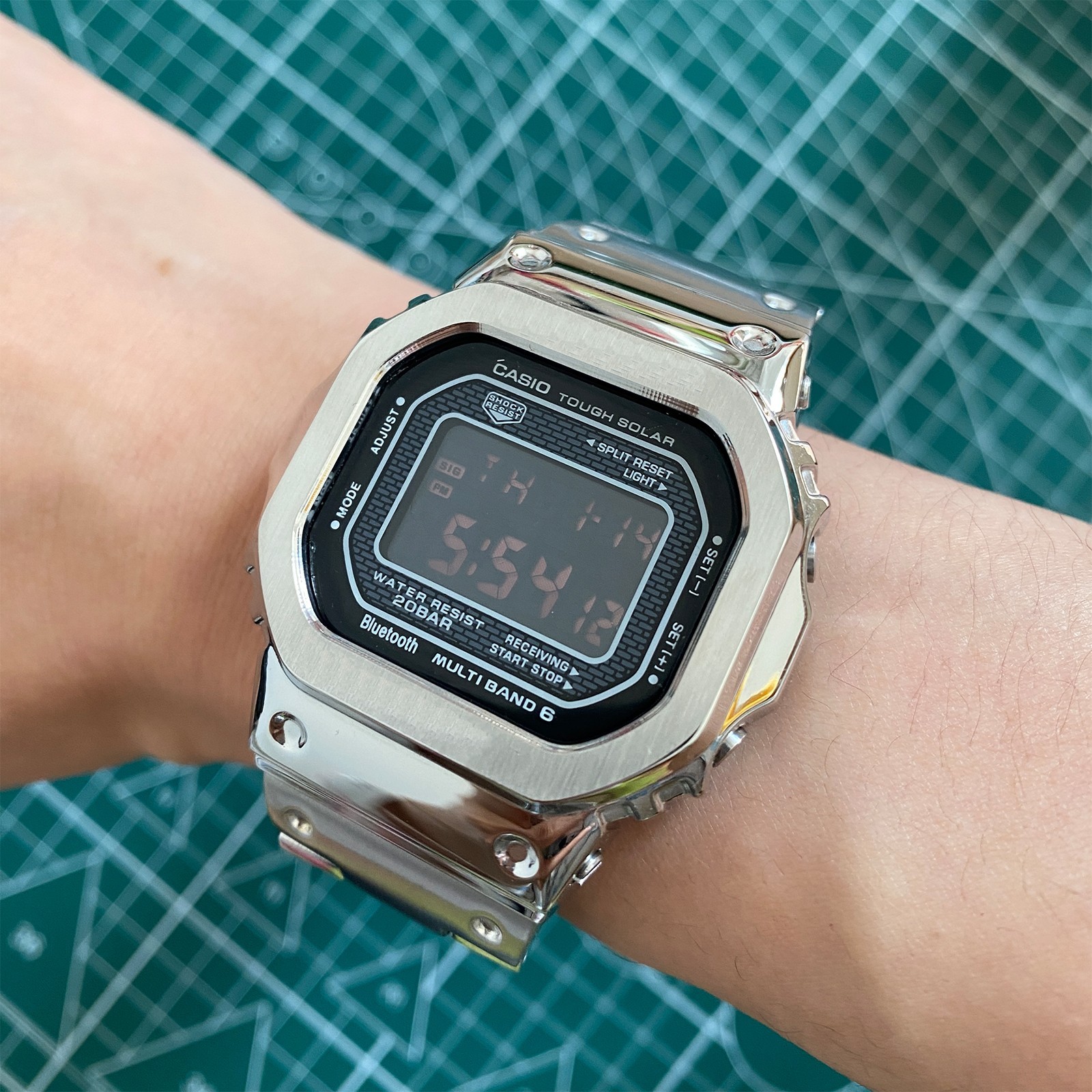 Stainless Steel Watch Case Band Mod Kit Replacement For Casio G-Shock DW5600
