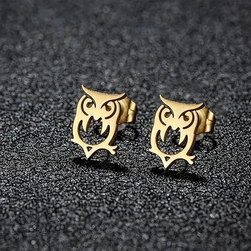 12 Pairs Pure Stainless Steel Anti Tarnish Gold Plated Ear Set