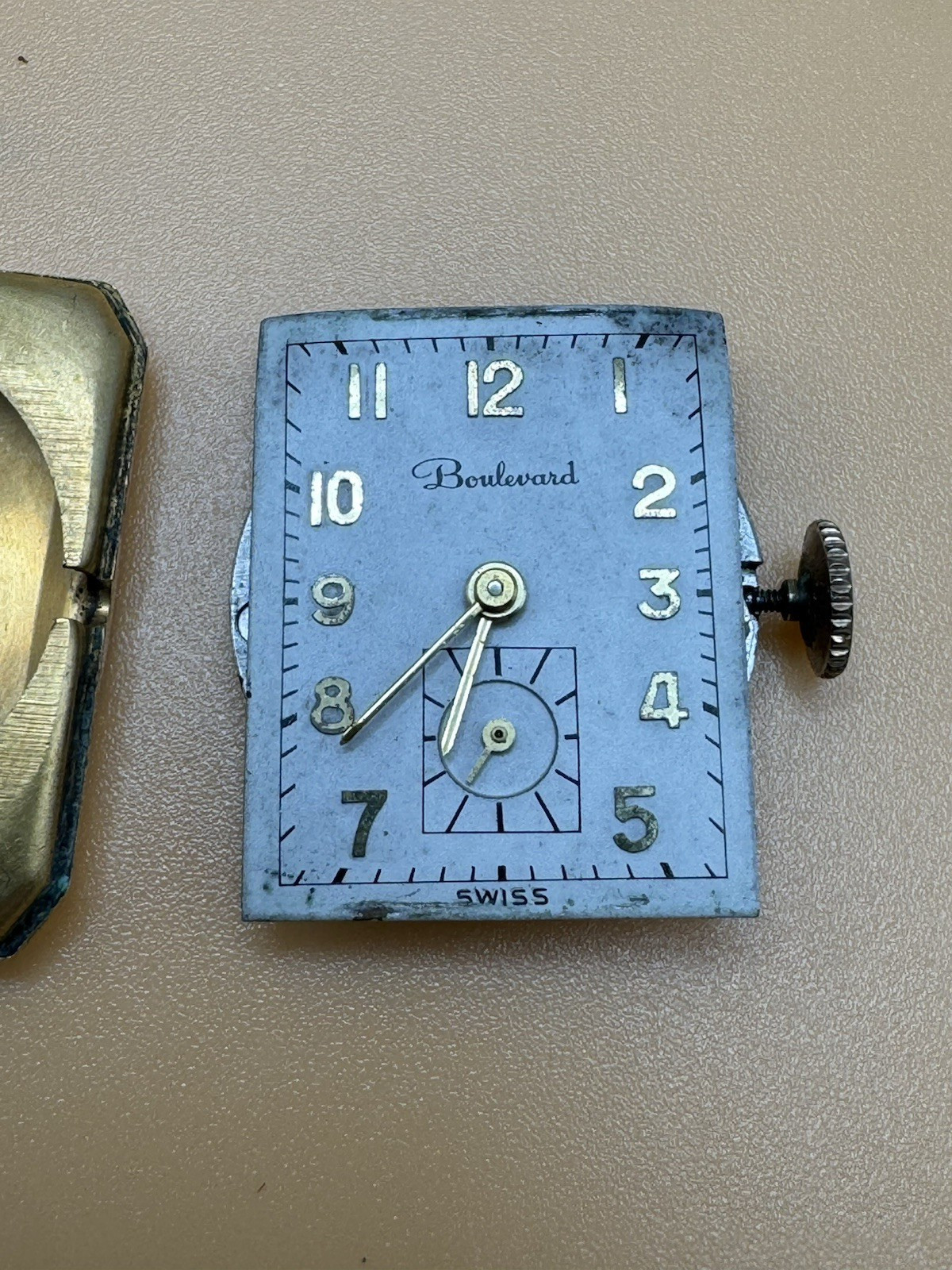 Boulevard Vintage Tank Watch RUNS 17J SELLING AS IS 22.5mm 10 GF