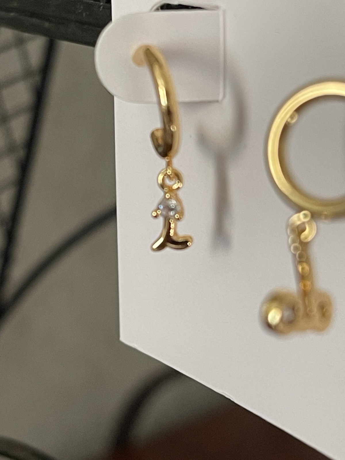 Kate Spade Say Yes I Do Clear Huggie Earrings Gold With Bag Fast-ship!