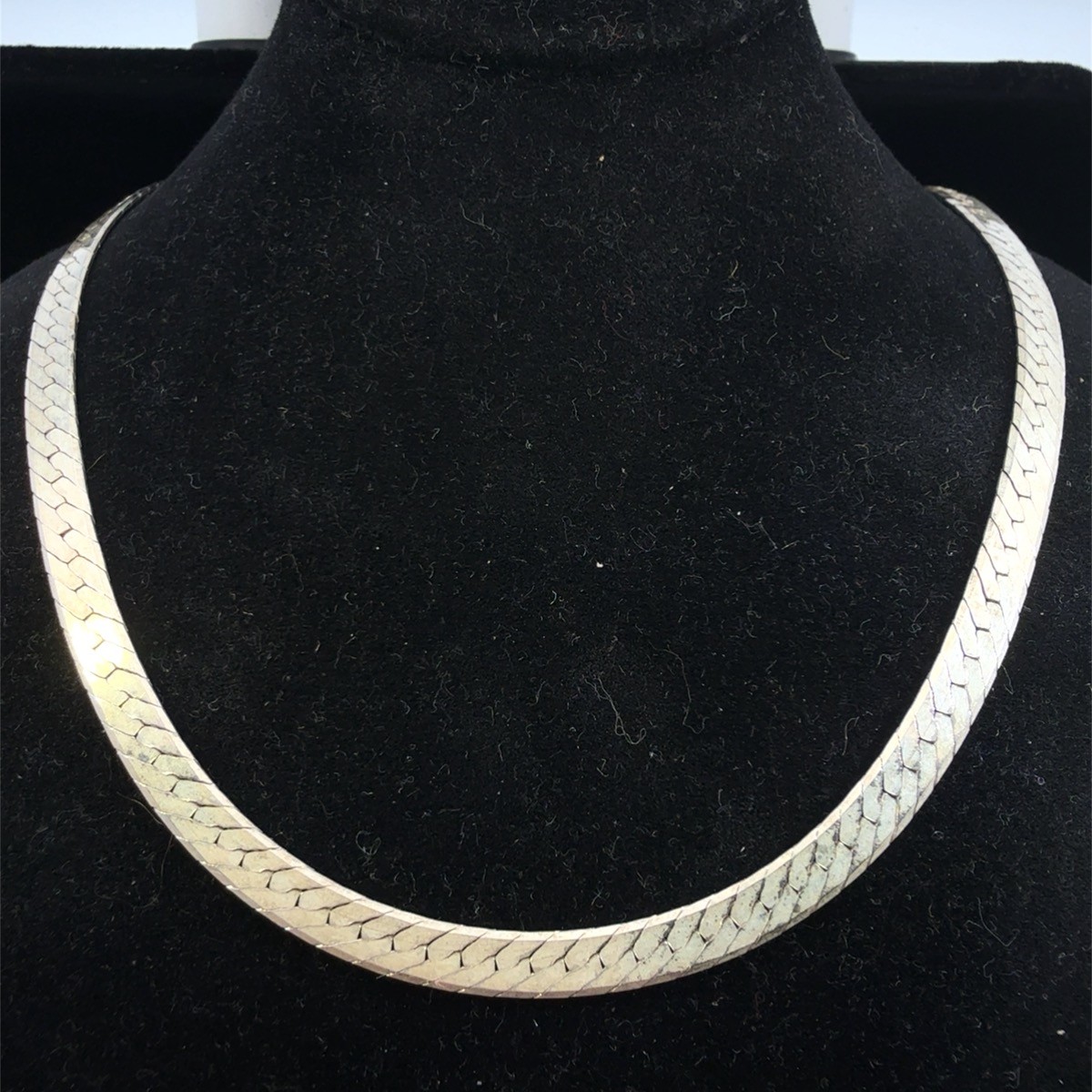 24″ 925 Sterling Silver 4.0mm Wide Herringbone Chain Necklace 14.9g (WCP036149)