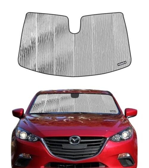 Windshield Sunshade Silver Water Ripple for Mazda 3 Sedan/Hatchback 2014-2018