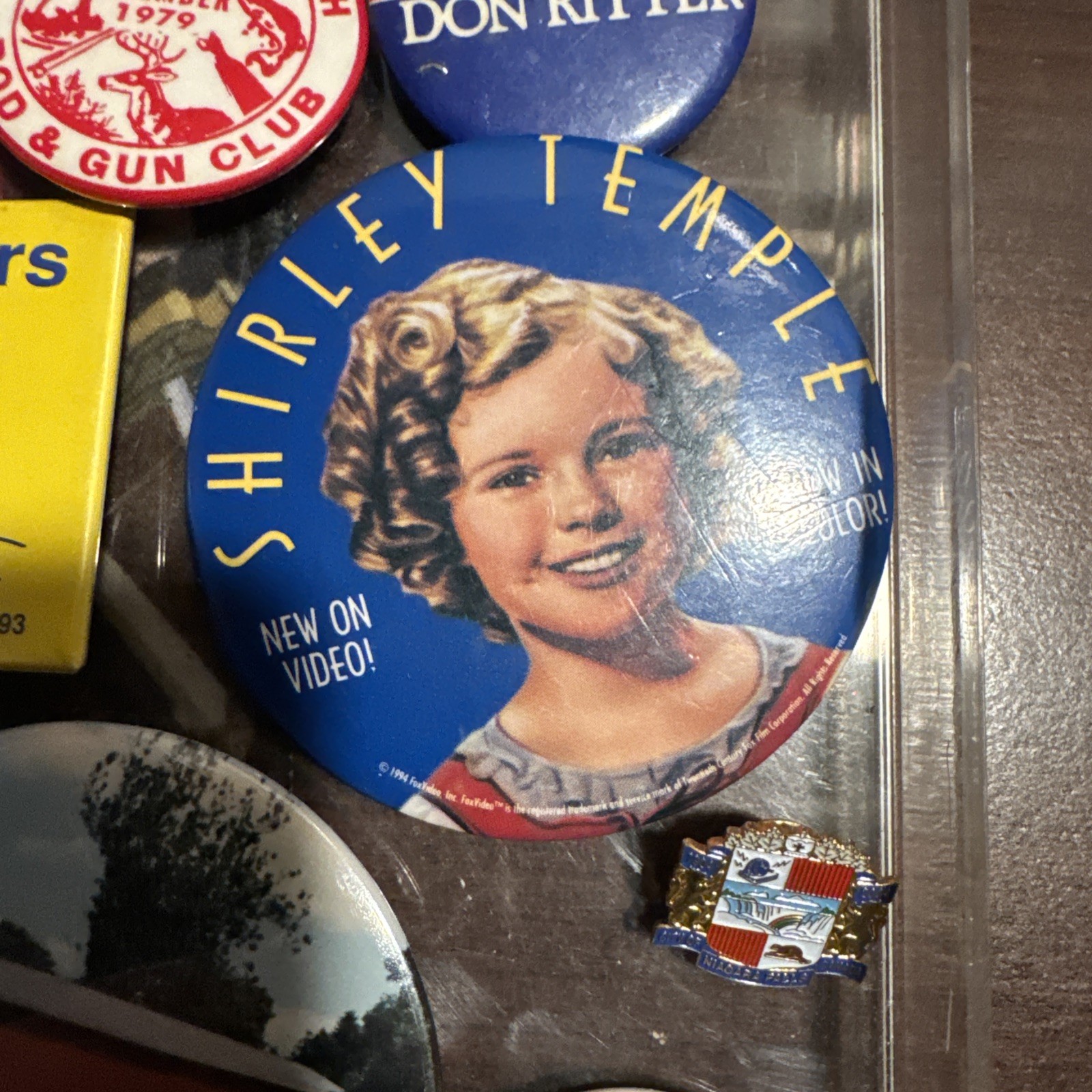 Vintage Pinback Button Lot Harley Shirley Temple Tastykake PA Political Radio