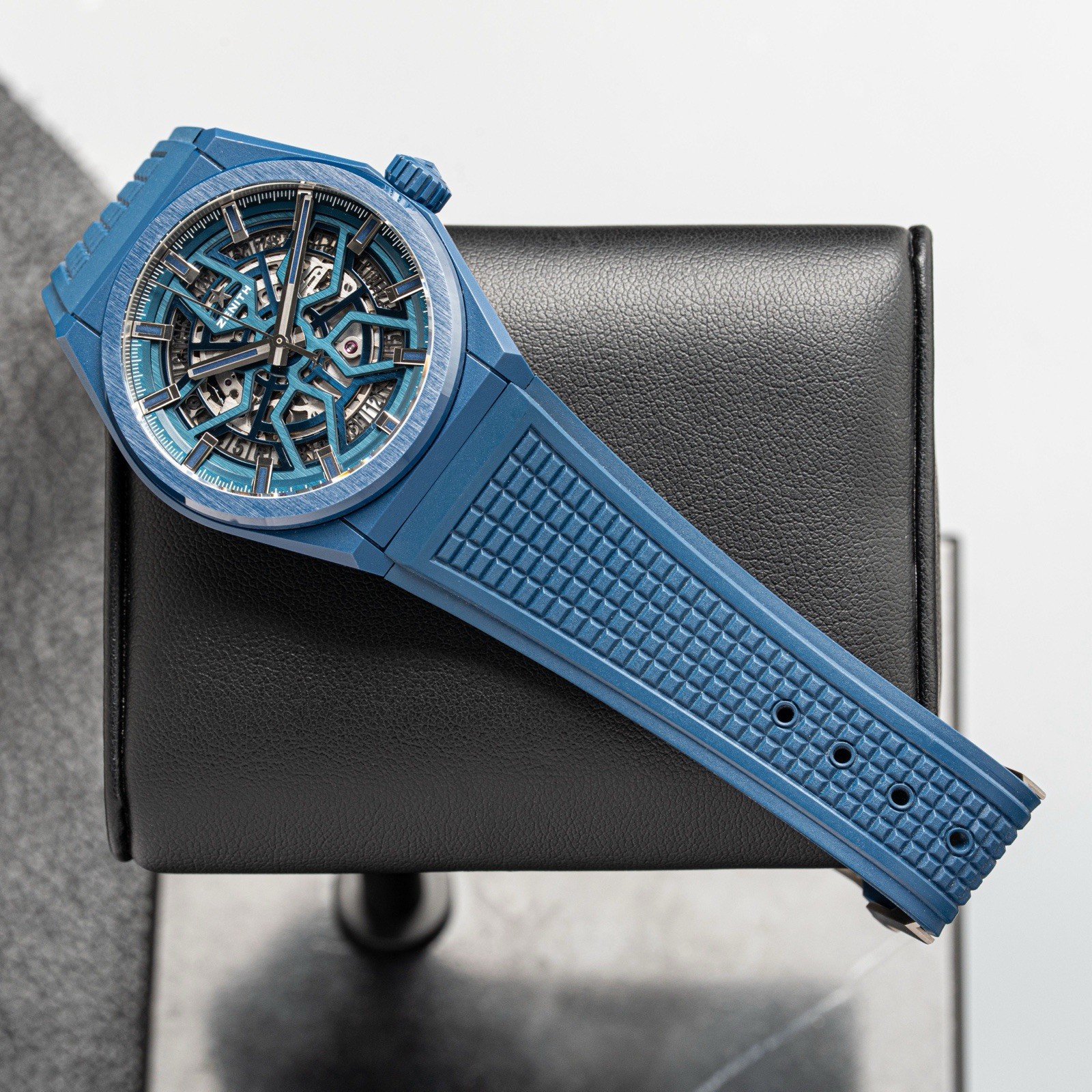 Zenith DEFY Classic Automatic Rare Blue Ceramic Skeleton, 49.9003.670/51.R793