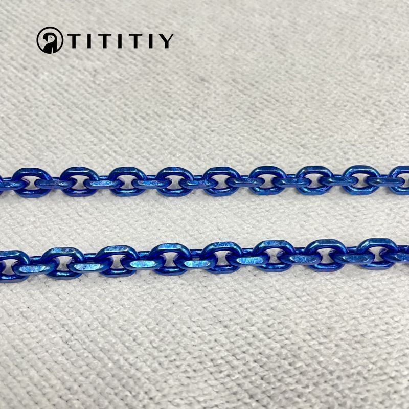 New Pure Titanium Necklace A Beautiful Ice Crystal Necklace 7mm Anti-allergy