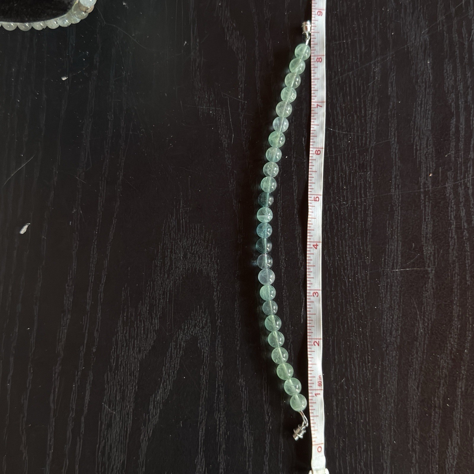 Blue Fluorite Natural Gemstone Bead Bracelet | Smooth Round 8mm