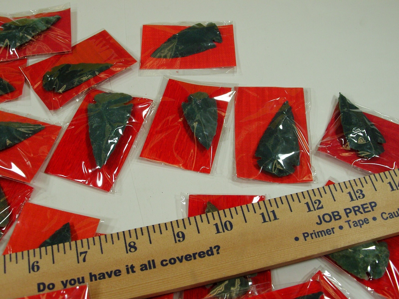 30 Pieces Large 2″ – 2 1/2″ India Handmade Agate Arrowheads Bulk Lot (FC-51) ⭐