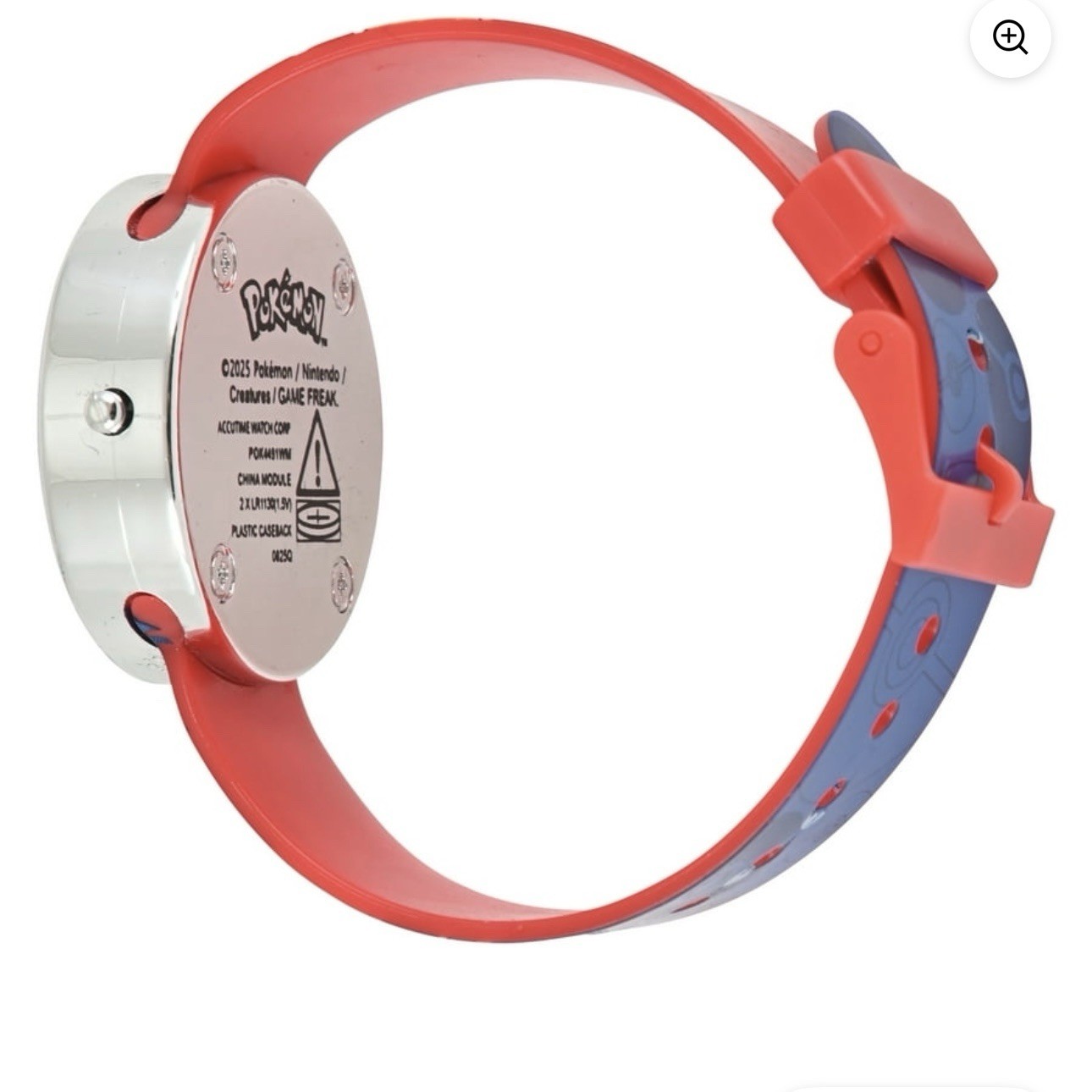 Pokemon Pikachu LED Plastic Casual Watch Red/Blue POK4433FB 2025