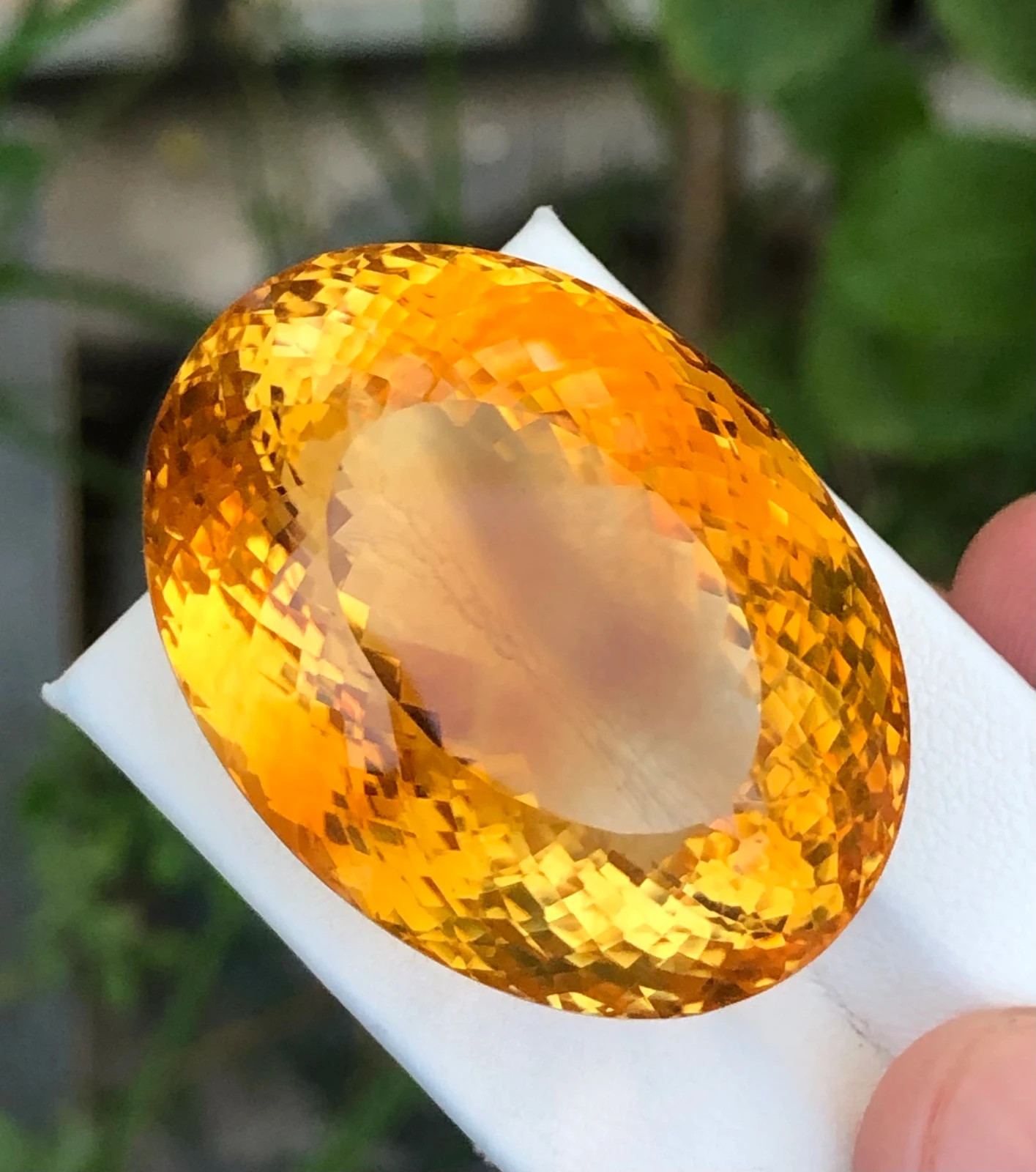 431.75 CT Flawless Yellow Orange Topaz Oval Cut Certified Loose Gemstone
