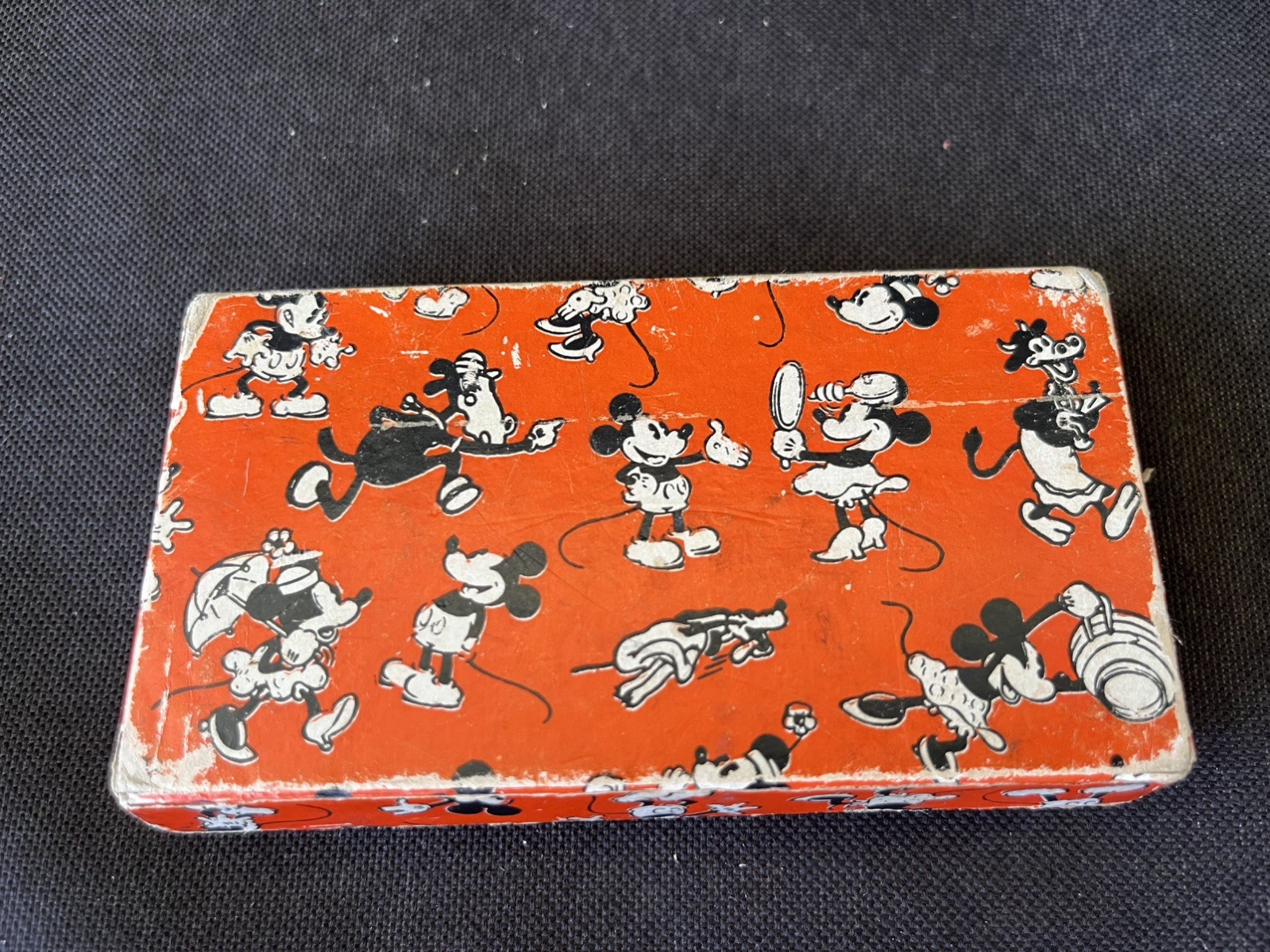 Walt Disney Ingersoll MICKEY MOUSE Pocket Watch Box Red(Used Box Only)