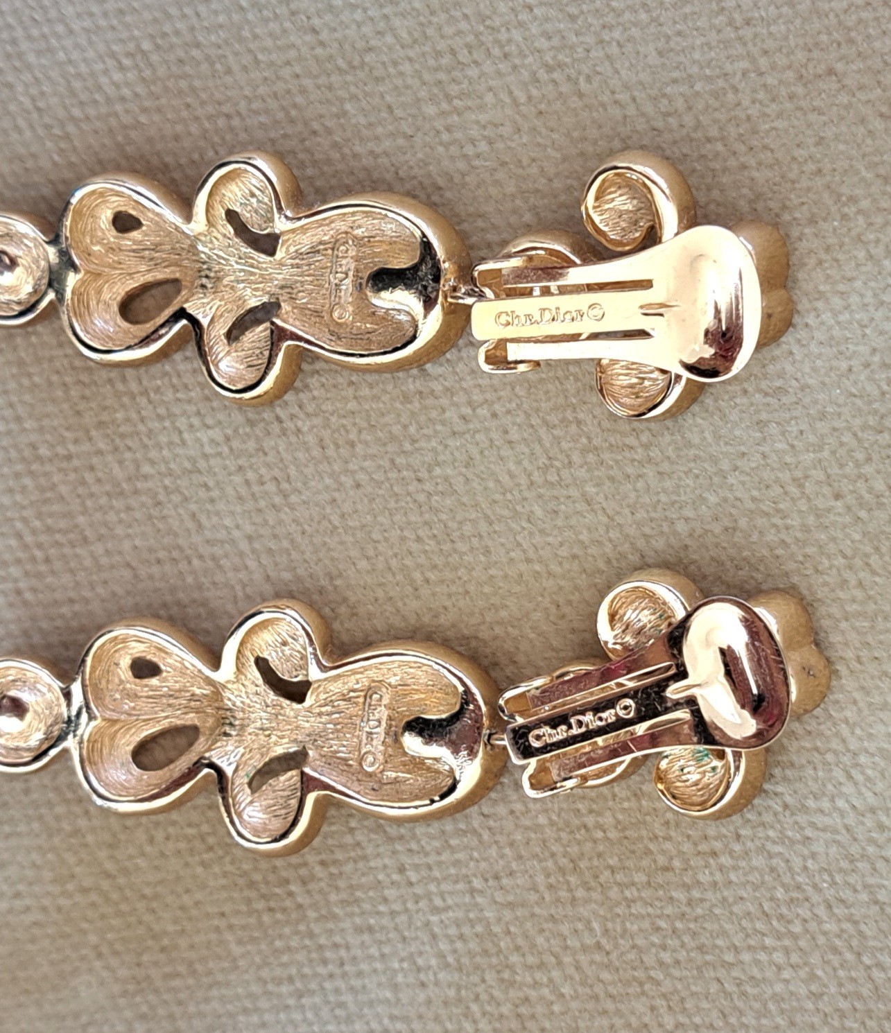 Vintage 80s Christian Dior Drop Earrings