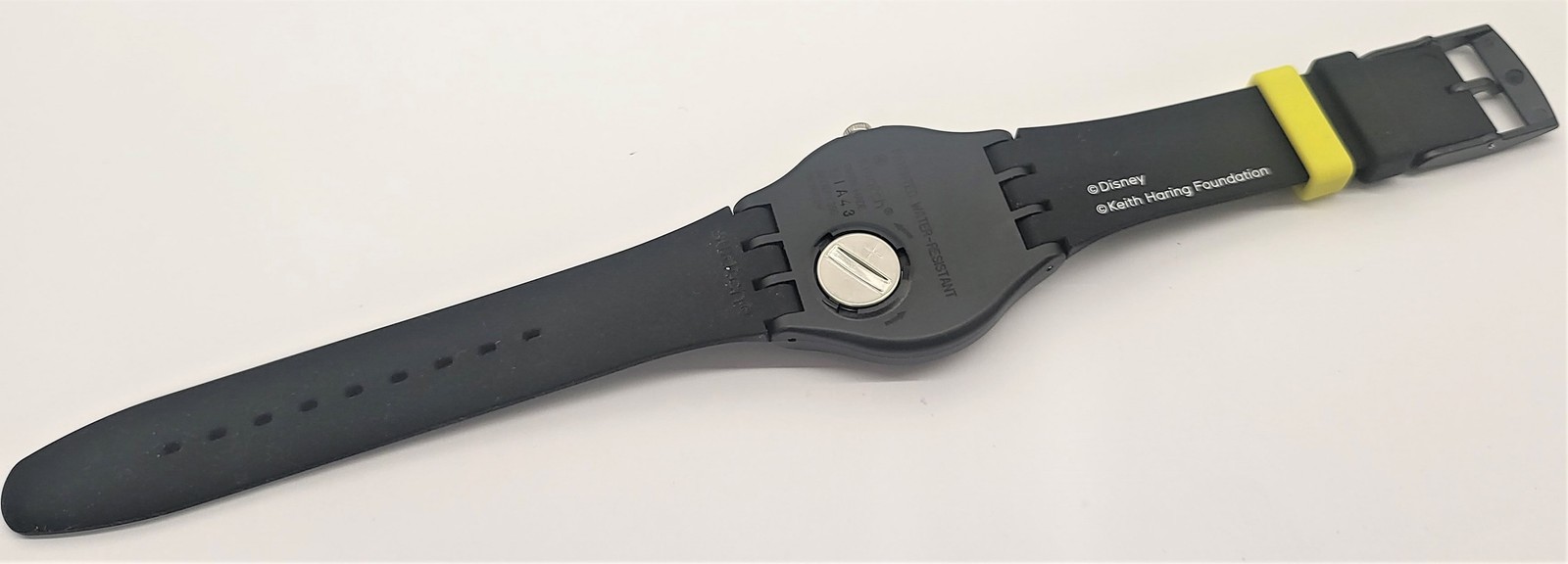 2020 Swatch Special – SUOZ337 – Mickey White on Black By Keith Haring – NEW –