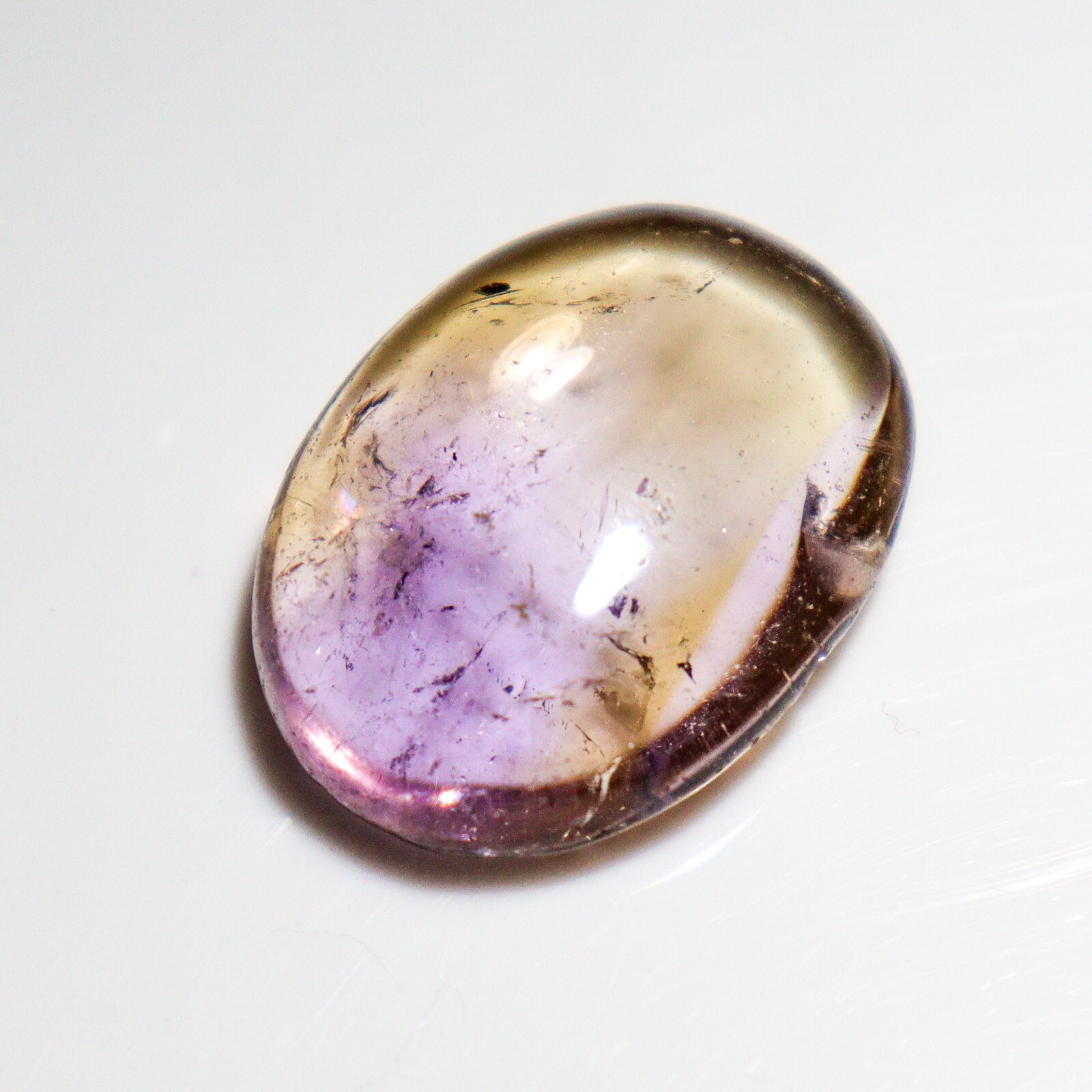 Handcrafted Ametrine Cabochon 28.00 Ct Crystal Gem Loose Stone for Rings