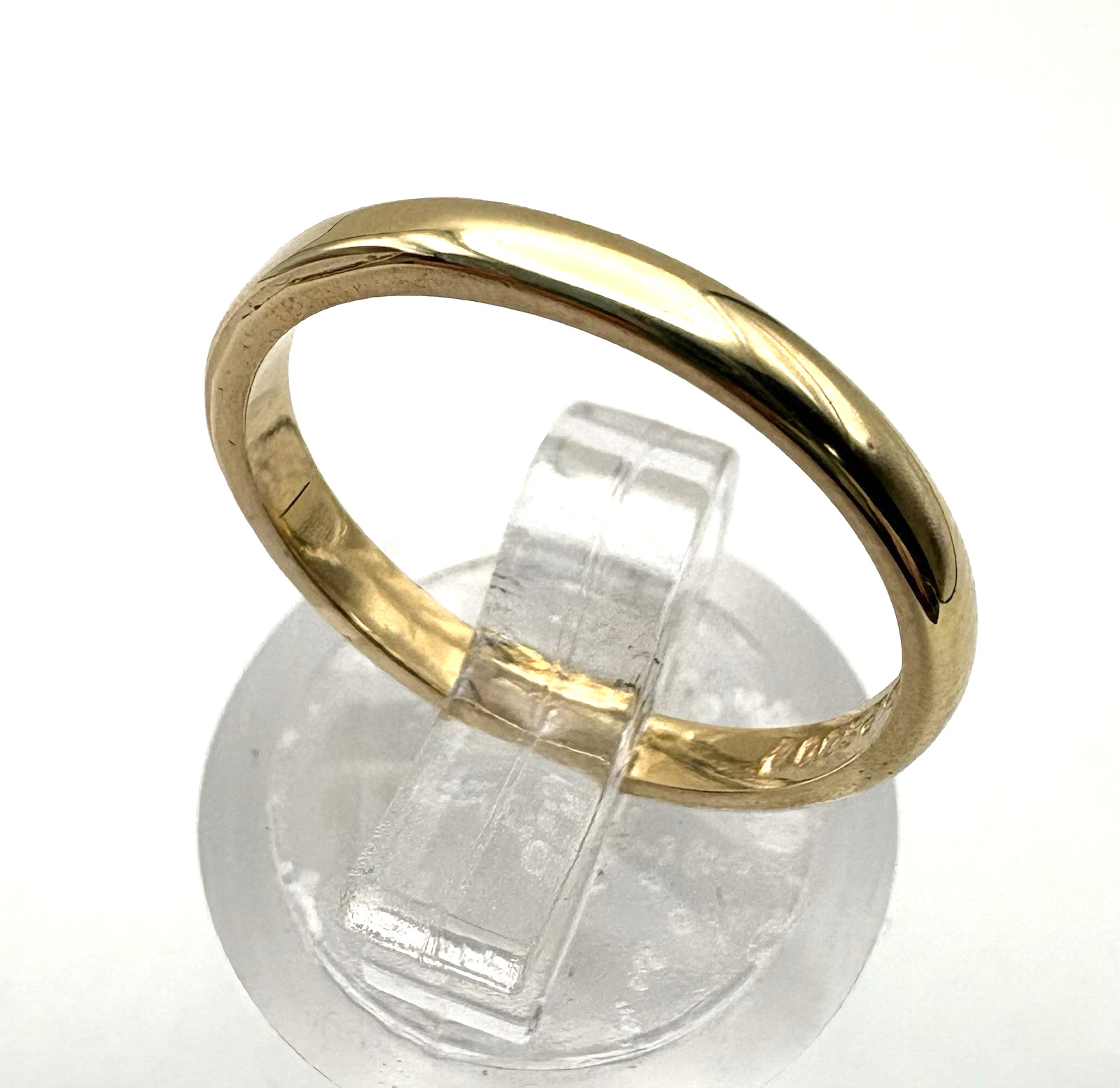 estate 14k yellow gold 2.1mm wedding band 1.9g sz5.25 $1000 #313