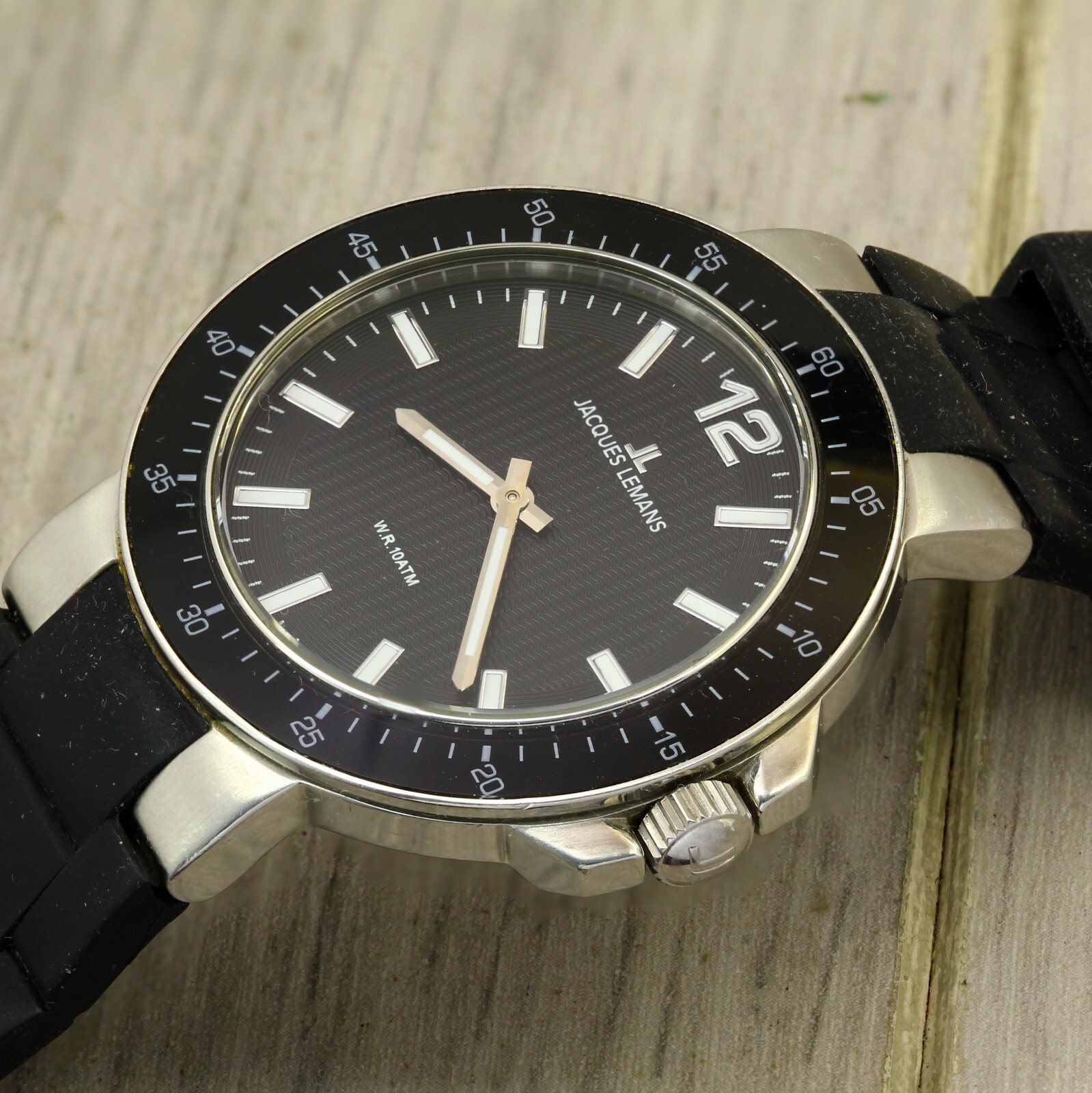Jacques Lemans 1-1709 JL.AA Geneve quartz Swiss made stainless steel wristwatch
