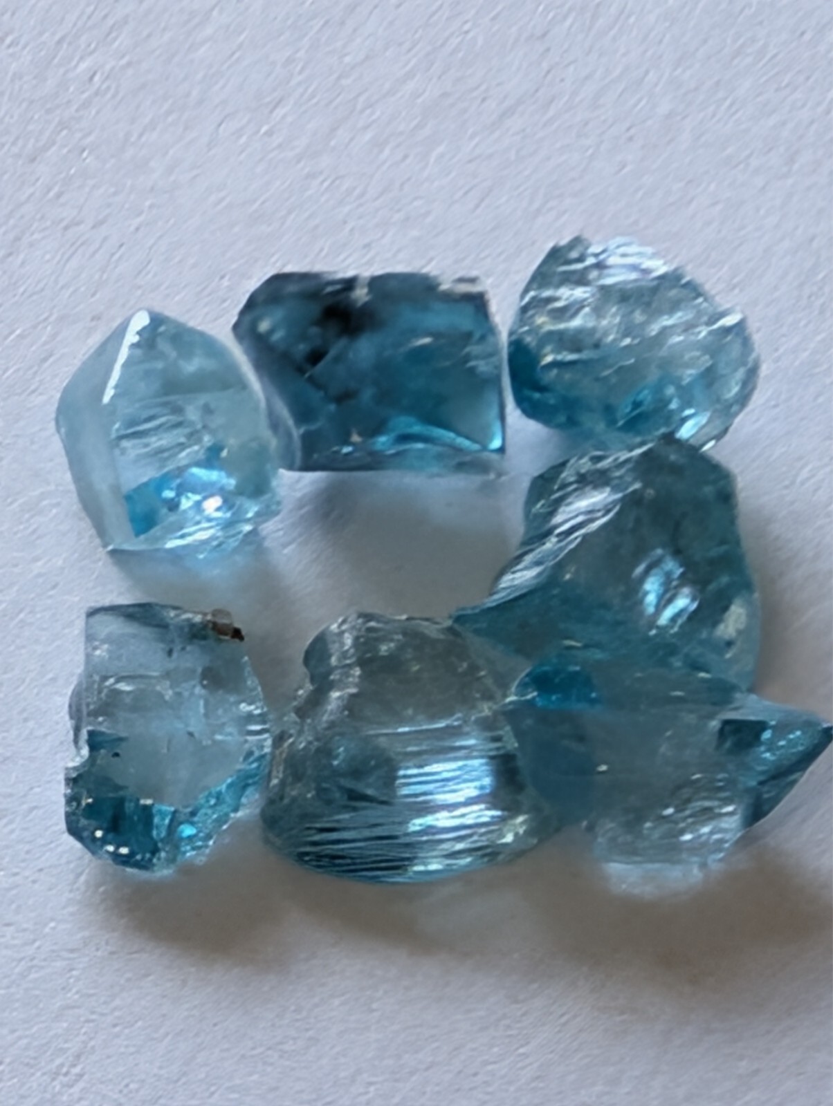 USA seller 15.75 cts Eye clean Blue Zircon facet rough gemstone specimen