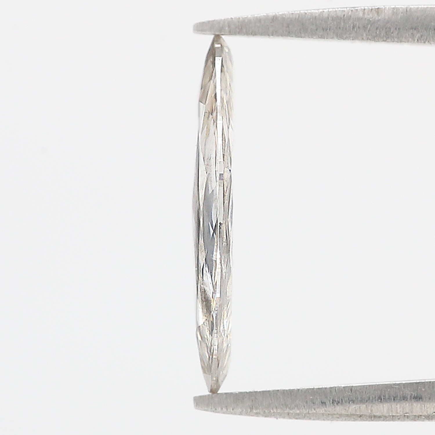 1.87 CT Marquise Rose Cut Salt And Pepper Lab Grown 14.60 MM CVD Diamond L3569