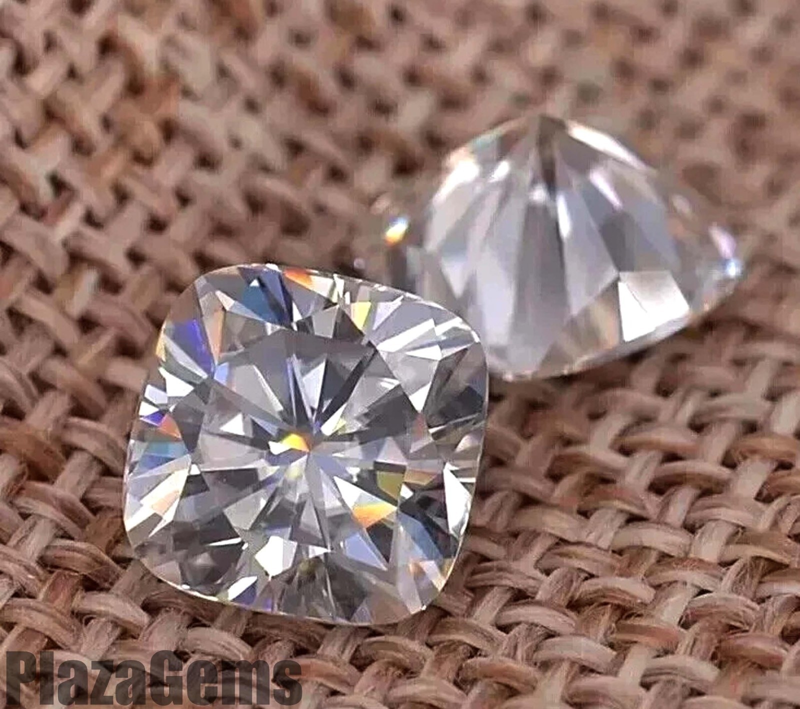 Top Quality 3 Ct Cushion CVD Lab Diamond Pair VVS1 D IGL Certified Loose 5ARG