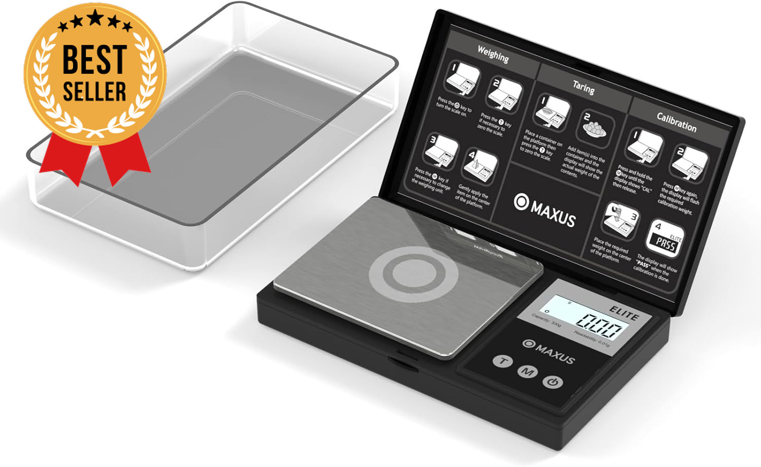 500g Digital Gram Scale – Pocket Size, Tare Function, High Precision
