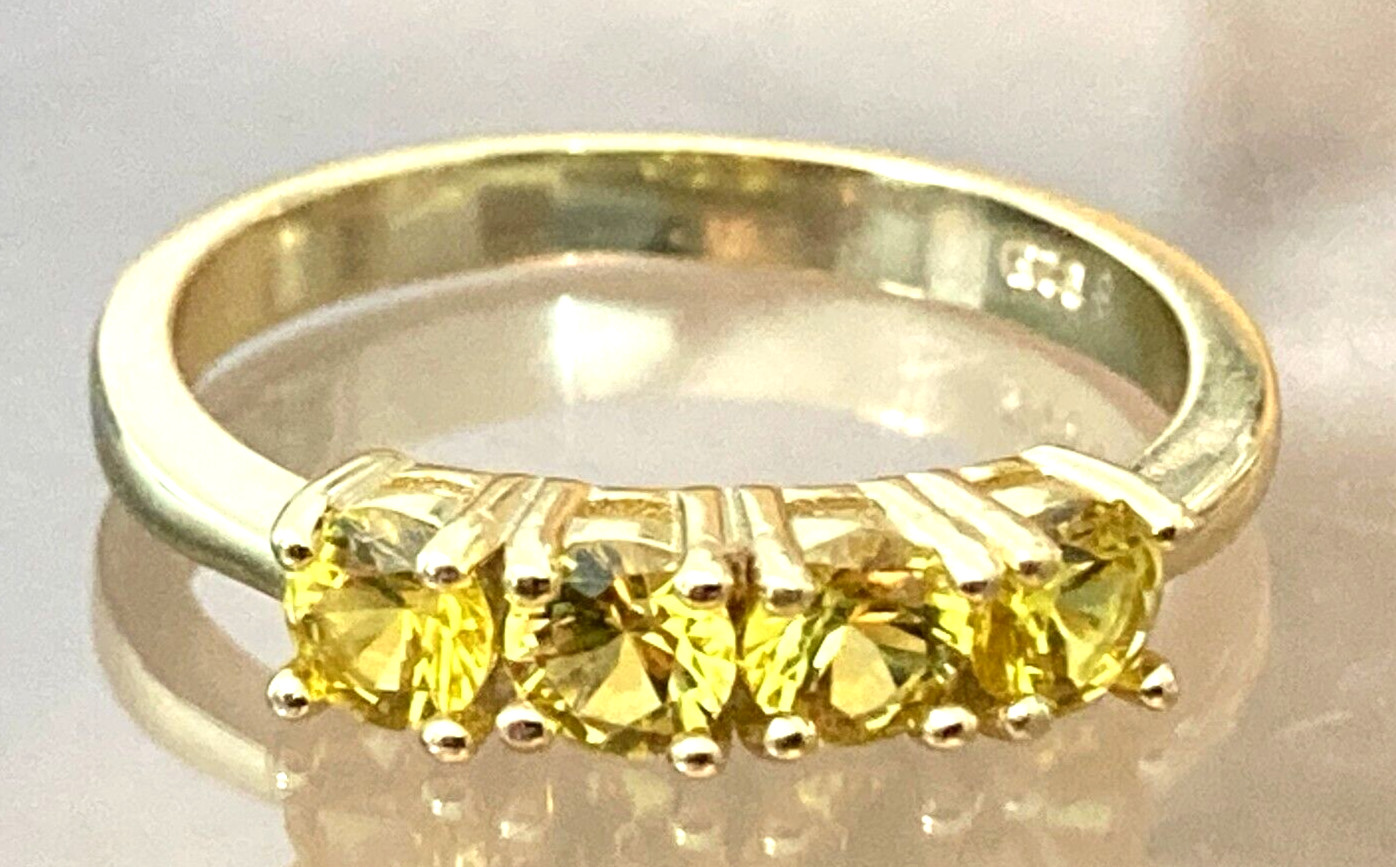 Sapphire & Ruby Rings 14k Gold Over Solid Silver Sizes 6 – 10 US Stamped S925