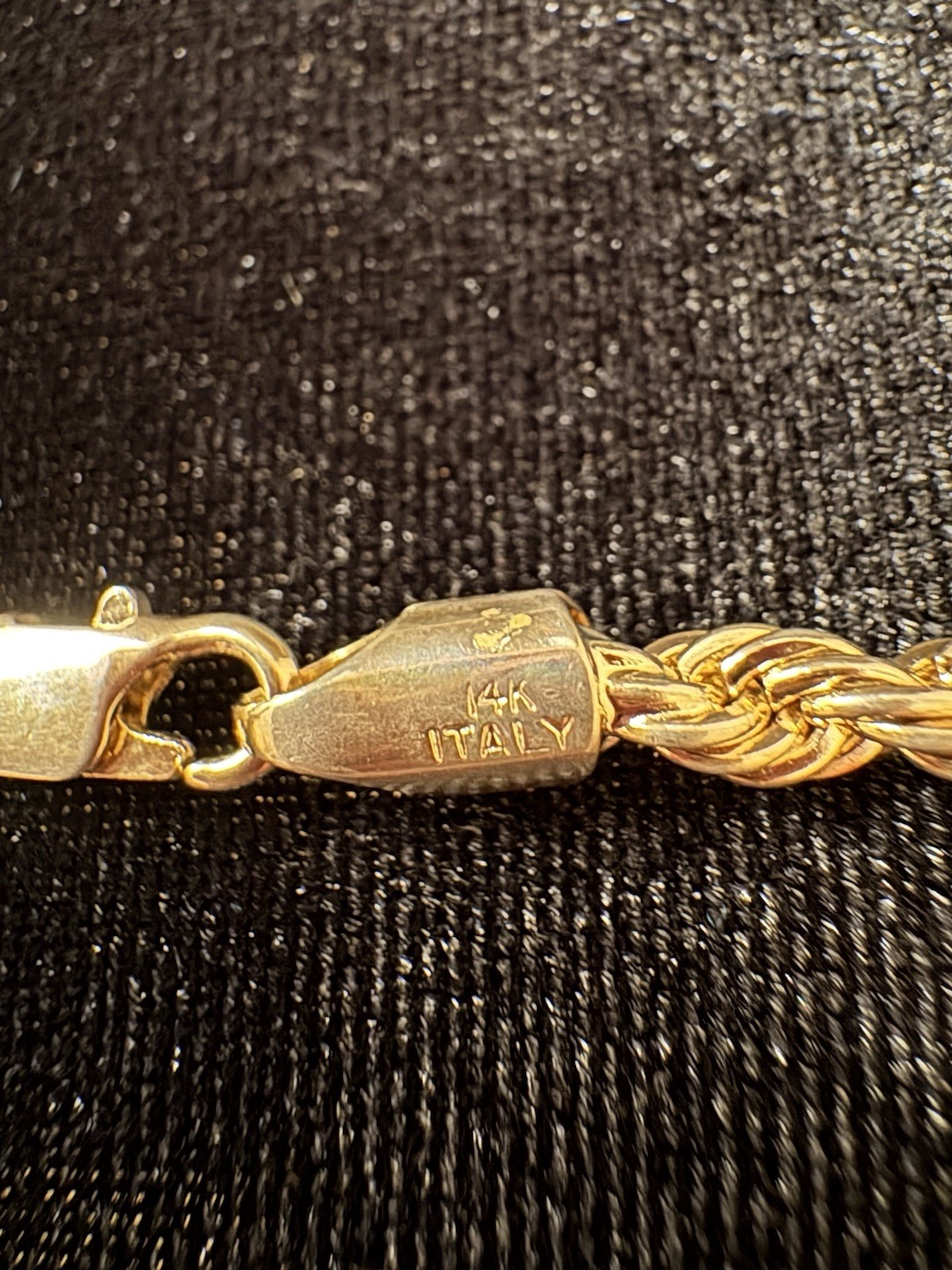 Yellow Gold Plated (See Description) Rope Chain Necklace 20 in Lobster Clasp