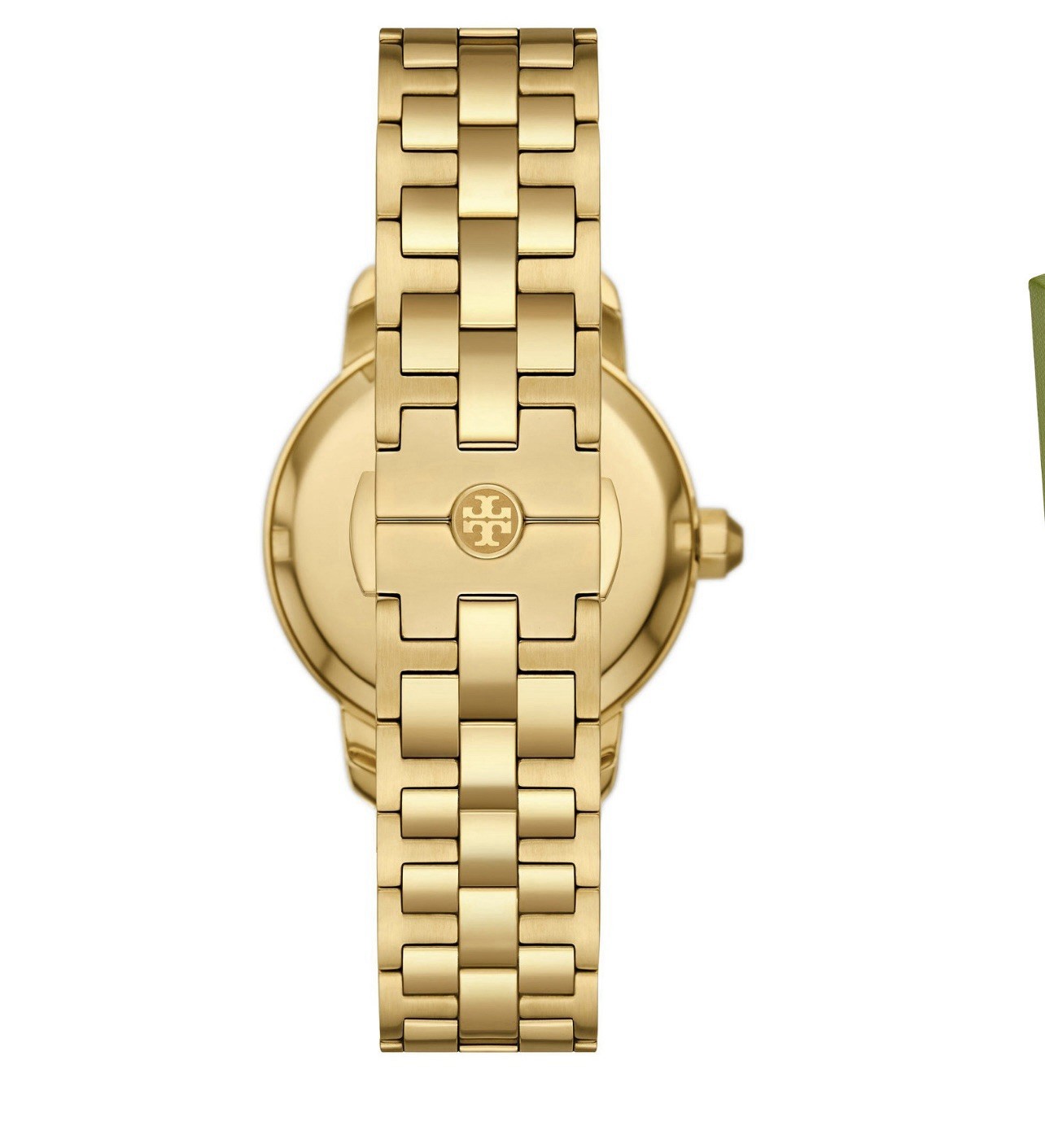 Tory Burch Collins 34mm Quartz White/Gold Dial Gold-Tone Bracelet 30m