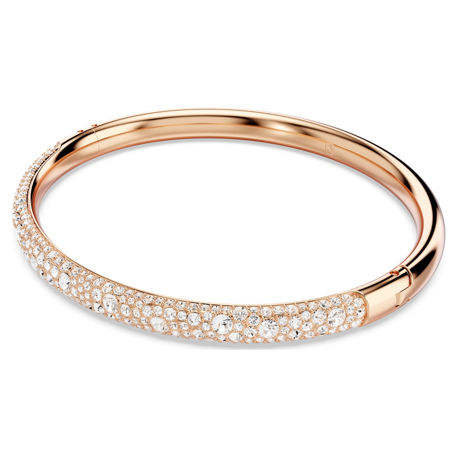 Swarovski Sublima Bangle, Large, Snow Pavé, White, Rose Gold-tone Plated 5688612