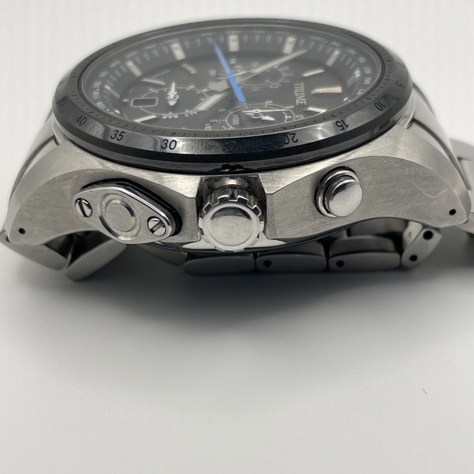 Rare Epson TRUME Watch GPS Light Charge Solar MB52-UAA0 Made In Japan B880187