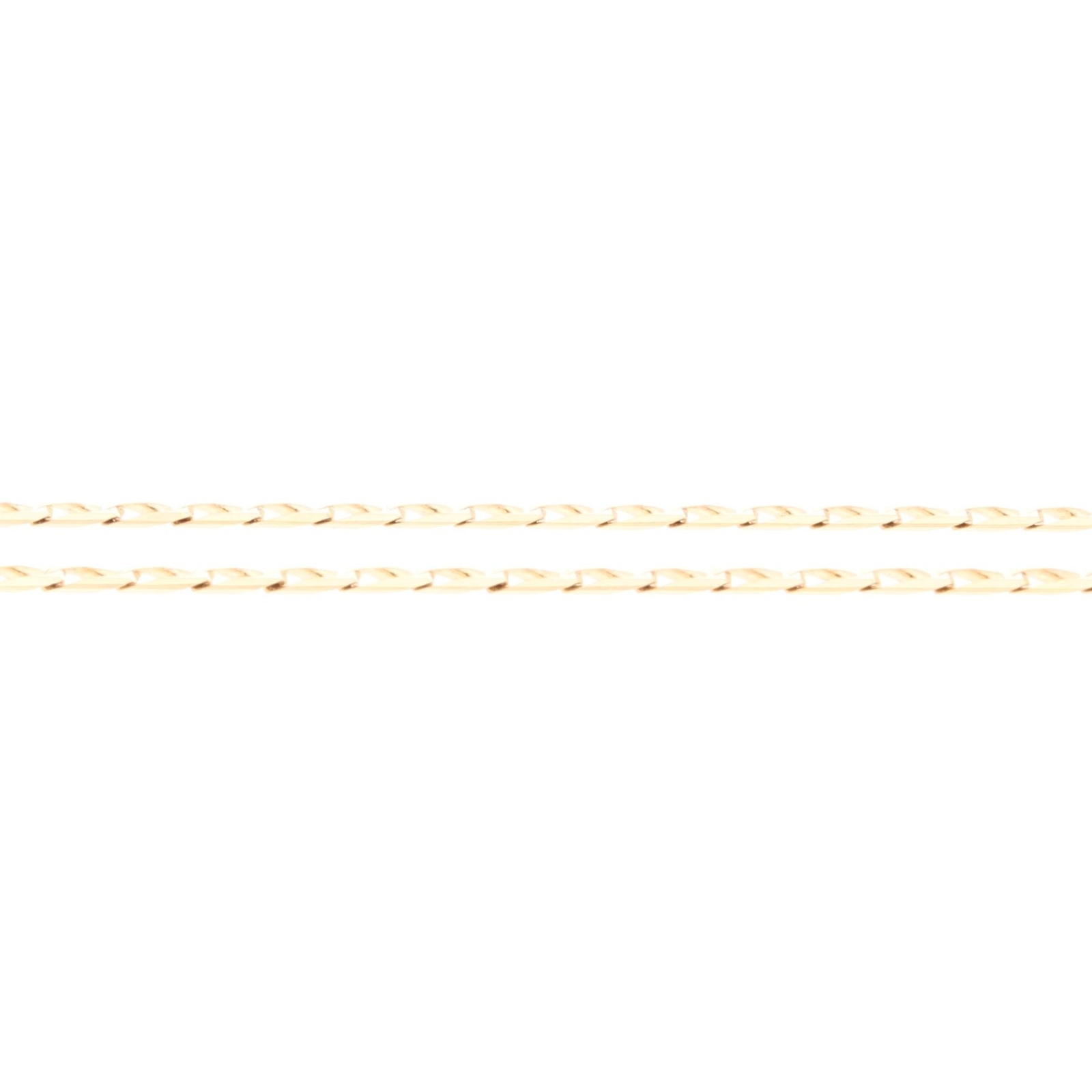 9Carat Yellow Gold 18″ Square Curb Chain/ Necklace (2.5mm Wide)