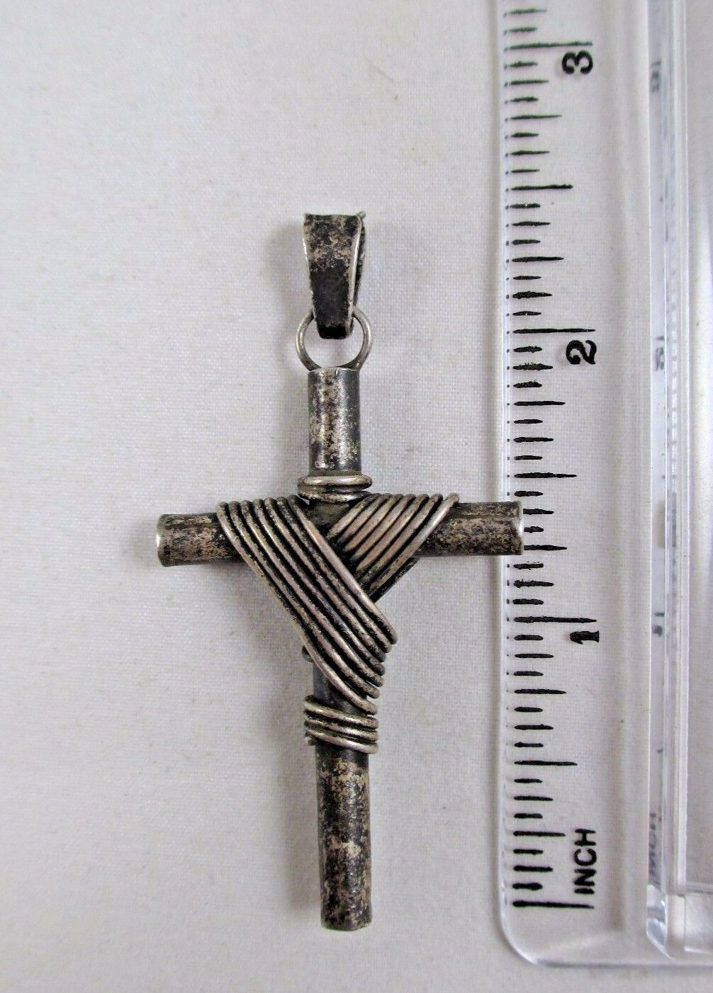 Vintage Sterling Silver Sailors Cross Nautical Mexico LARGE 891A