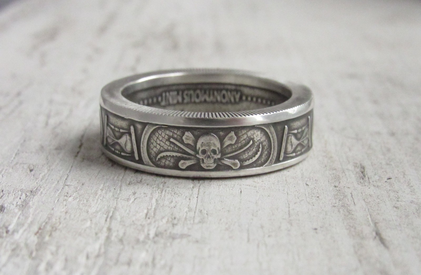Memento Mori Coin Ring – Memento Mori – Memento Mori Souvenir – 999 Fine Silver
