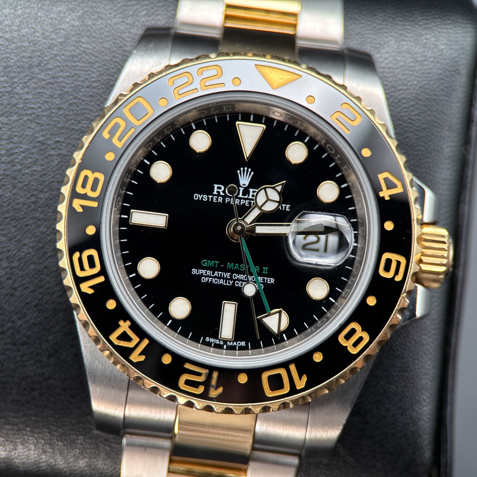 Rolex GMT-Master II 116713LN Black Dial Two-Tone Automatic 40mm Watch